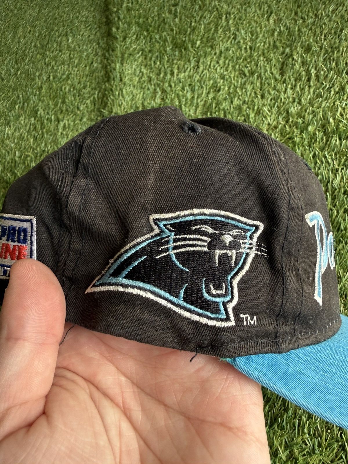 Sports Specialties Vintage Sports Specialties Script Snapback Carolina Panthers Size ONE SIZE - 3 Thumbnail