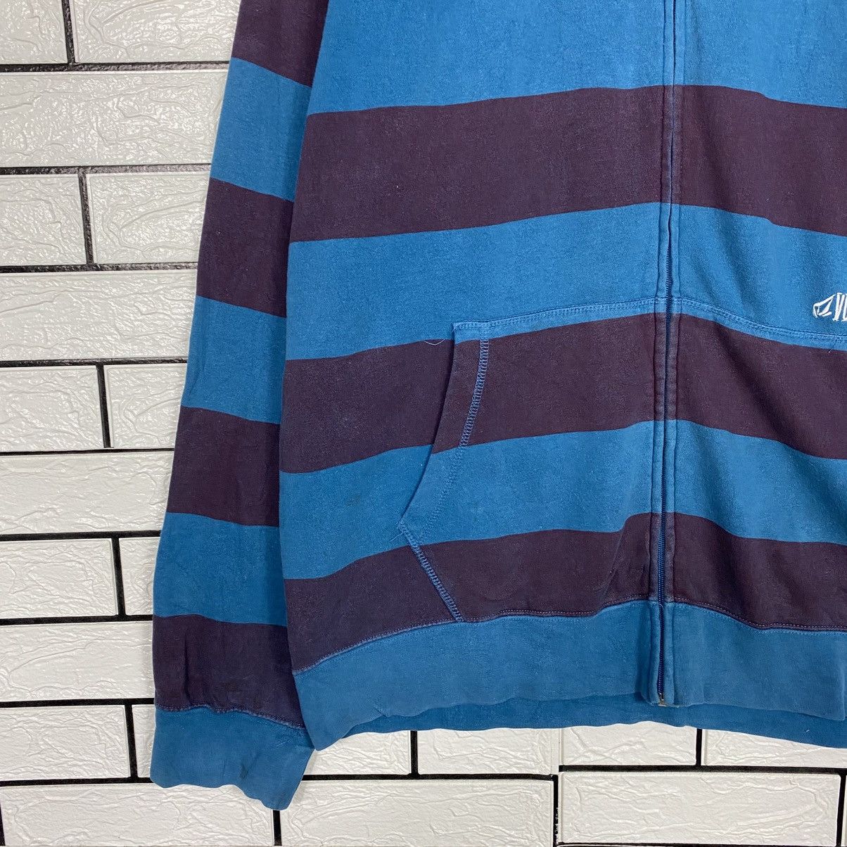 Japanese Brand Striped Zipper Jacket Volcom Biker Punk Style Size US XL / EU 56 / 4 - 5 Thumbnail