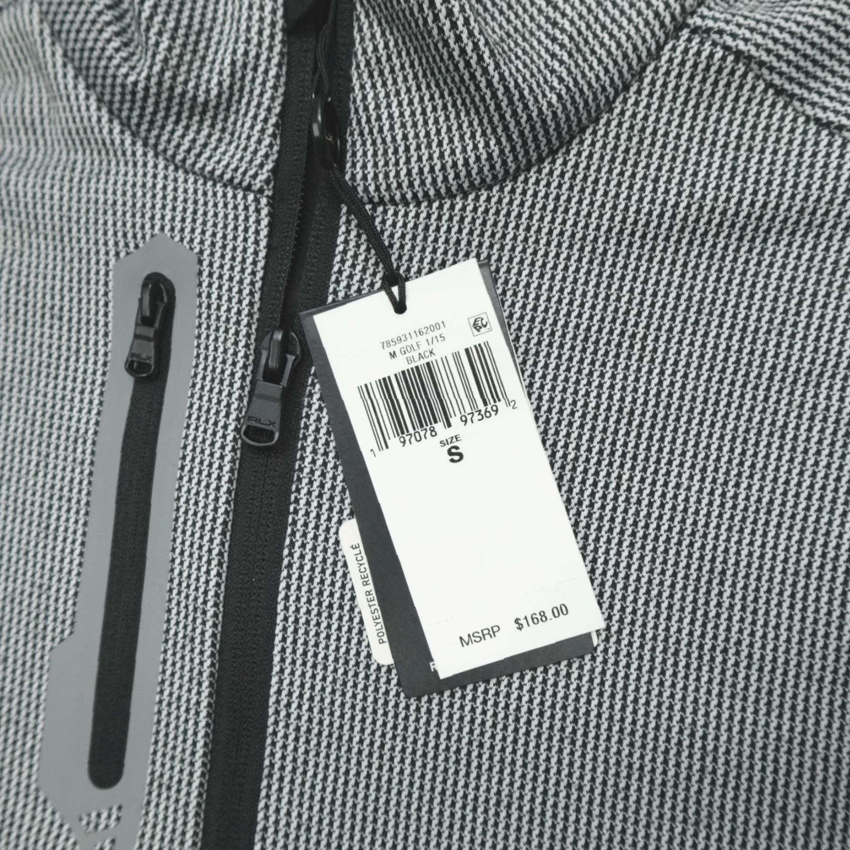 RLX Ralph Lauren Ralph Lauren RLX Golf 1/4 Zip Pullover Mens Size S Geometric Stretch Wicking Black Size US S / EU 44-46 / 1 - 4 Thumbnail