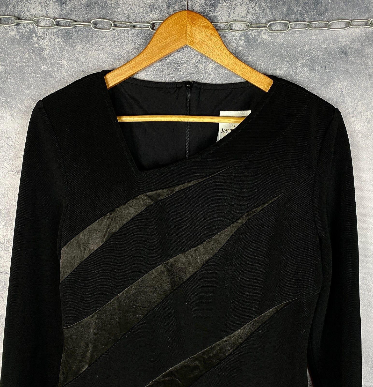Joseph Ribkoff Joseph Ribkoff Dress Women's Size UK 12 Black Long Sleeve ` Size XL / US 12-14 / IT 48-50 - 2 Thumbnail