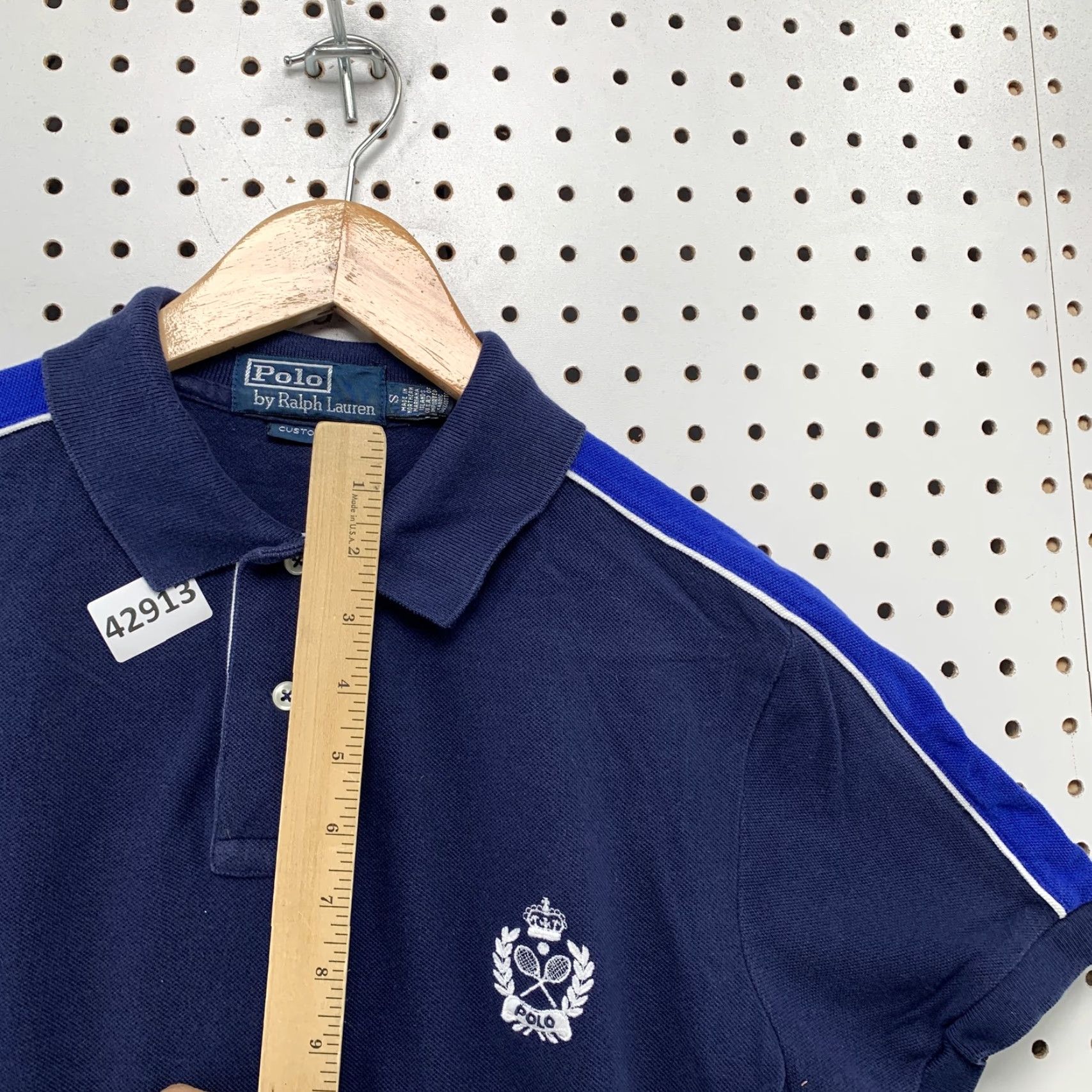 Polo Ralph Lauren VTG Polo Ralph Lauren Rugby Shirt Mens Small Blue Embroidered Tennis Logo Polo Shirt S Blue Tennis Logo Mens Size US S / EU 44-46 / 1 - 5 Thumbnail