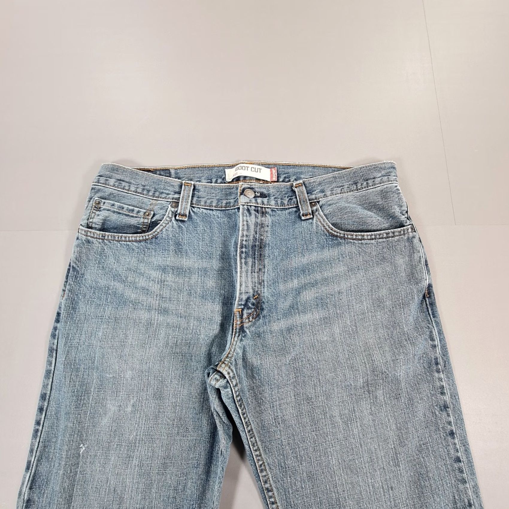 Levi's Levis 527 Jeans Mens W36 L32 Blue Bootcut Zip Fly Denim Regular Fit 5-Pocket City Retro Modern Classic USA Jeans Mens Size US 36 / EU 52 - 2 Thumbnail