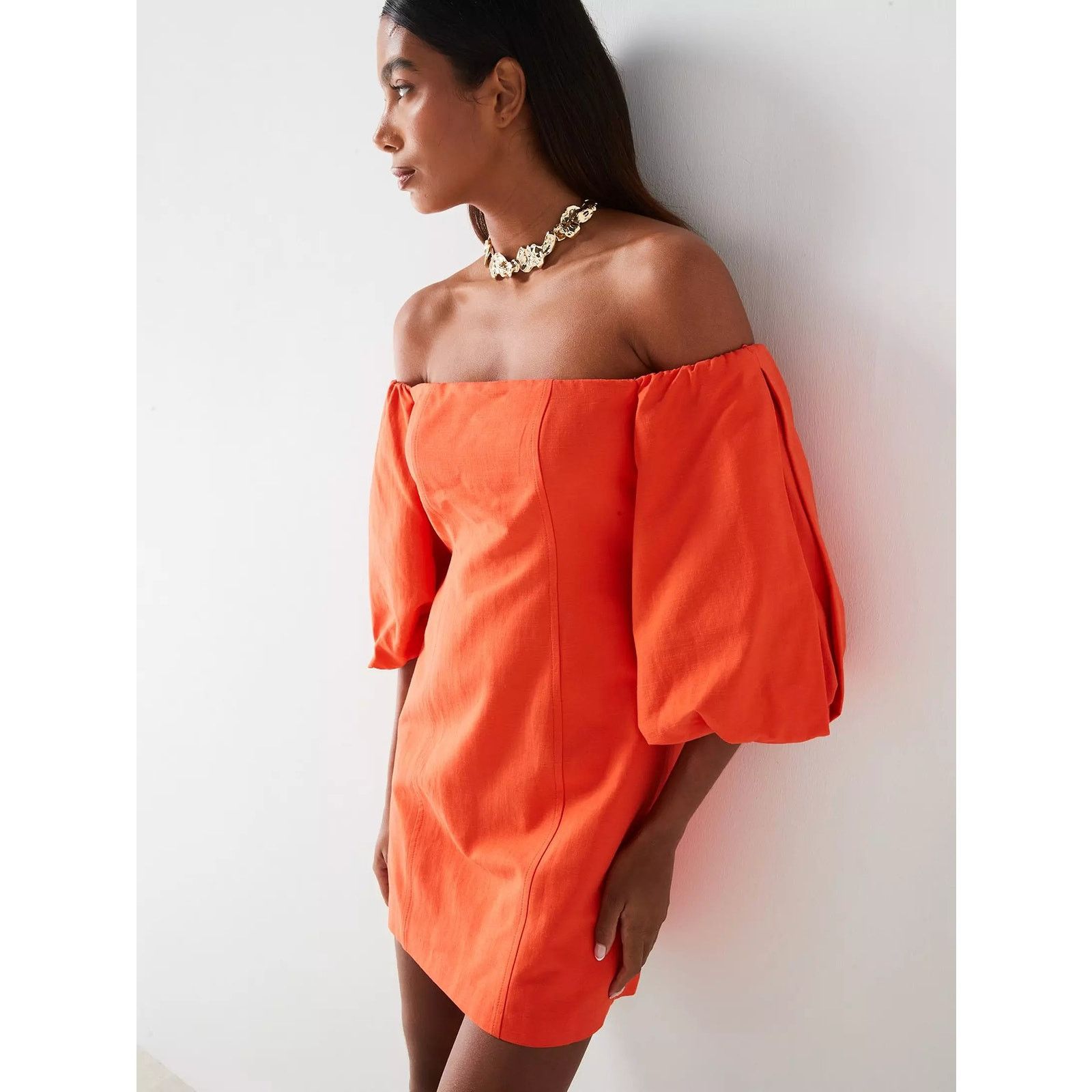 Mango RARE!!! MANGO Boat Neck Short Dress NWT Size M / US 6-8 / IT 42-44 - 11 Thumbnail