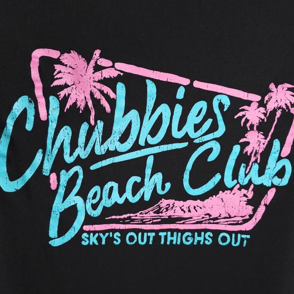 Chubbies Chubbies Beach Club T Shirt Mens Size Medium Black Skys Out Thighs Out Beach Shirt Graphic Tee Mens Black Skys Out Thighs Out 2010-2019 Vintage No Size US M / EU 48-50 / 2 - 5 Thumbnail