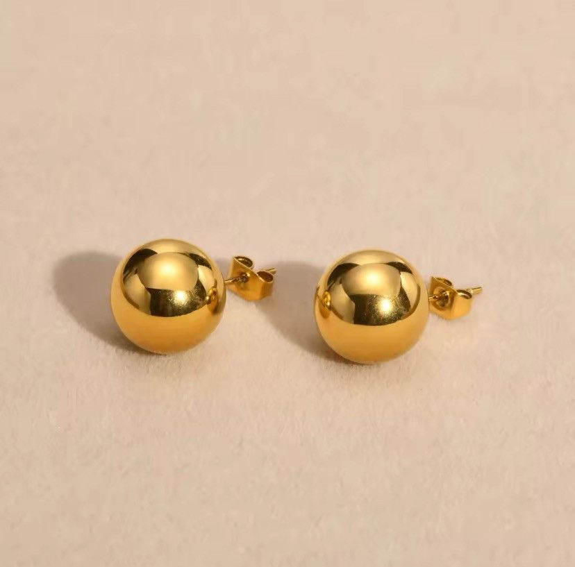Other 12mm Ball Stud Earrings Size ONE SIZE - 1 Thumbnail
