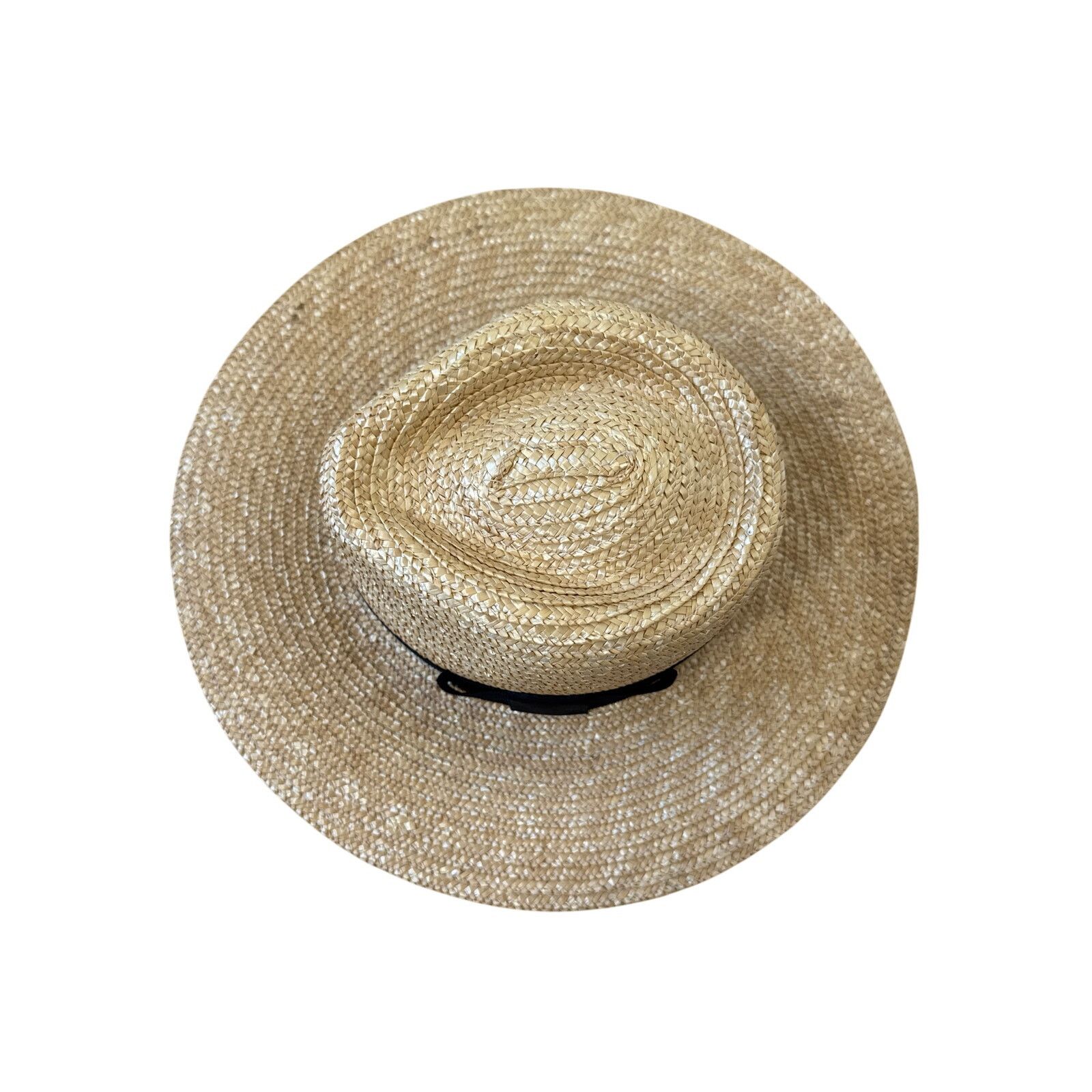Brixton BRIXTON Joanna Wheat Straw Hat Black Ribbon Size Medium Size ONE SIZE - 2 Thumbnail