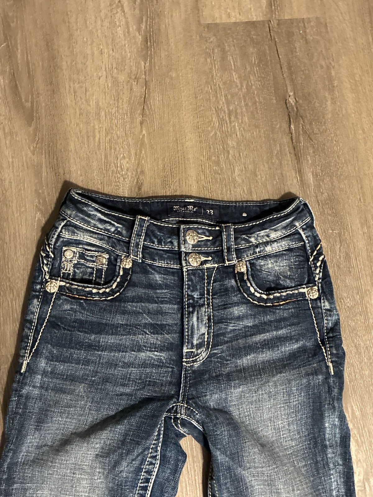 Miss Me Miss Me Highrise Boot Denim Size 23" - 3 Thumbnail