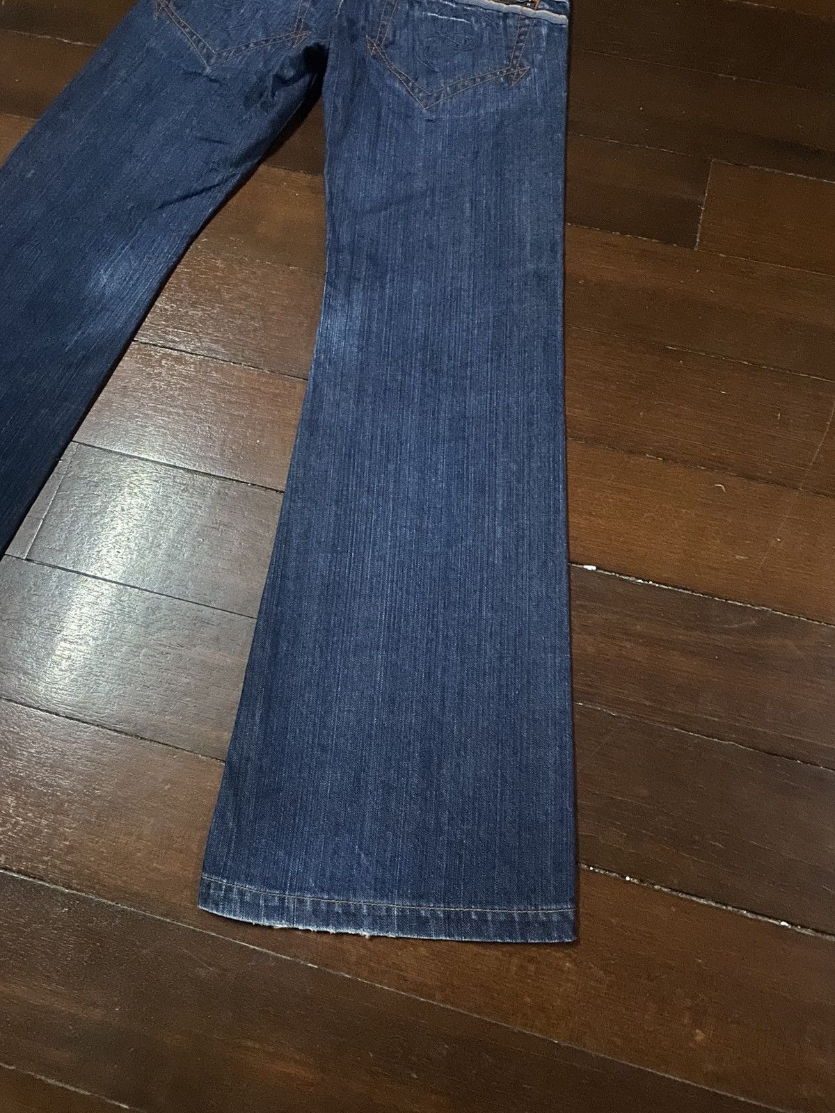 5351 POUR LES HOMMES × If Six Was Nine × Le Grande Bleu (L.G.B.) Flare Jeans ET MADE IN NIPPON Denim Jean Boot Cut wide leg Size US 33 - 12 Thumbnail