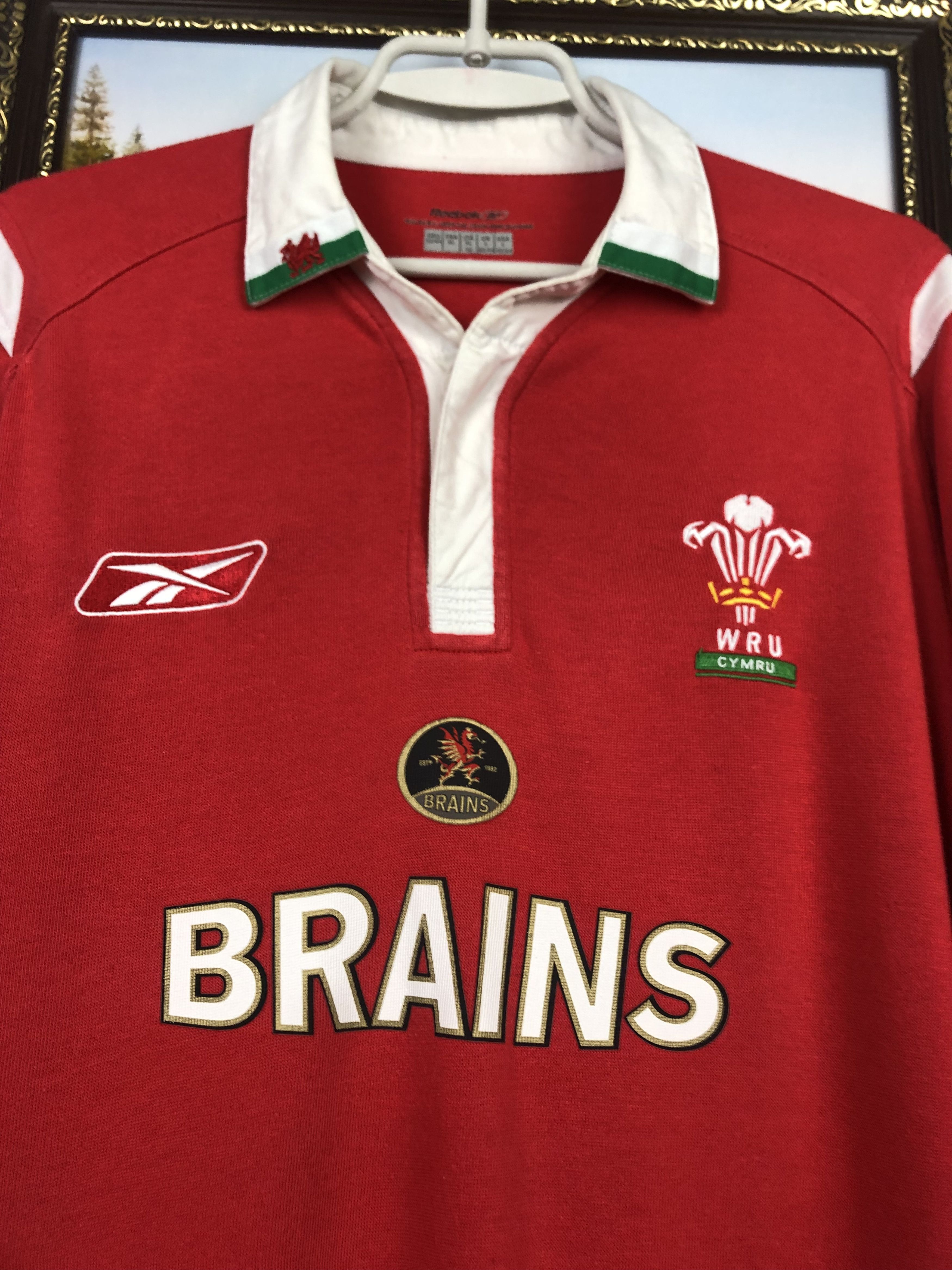 Reebok Vintage Reebok Wales Rugby Union Jersey Mens Shirt Trikot Size US XL / EU 56 / 4 - 3 Thumbnail