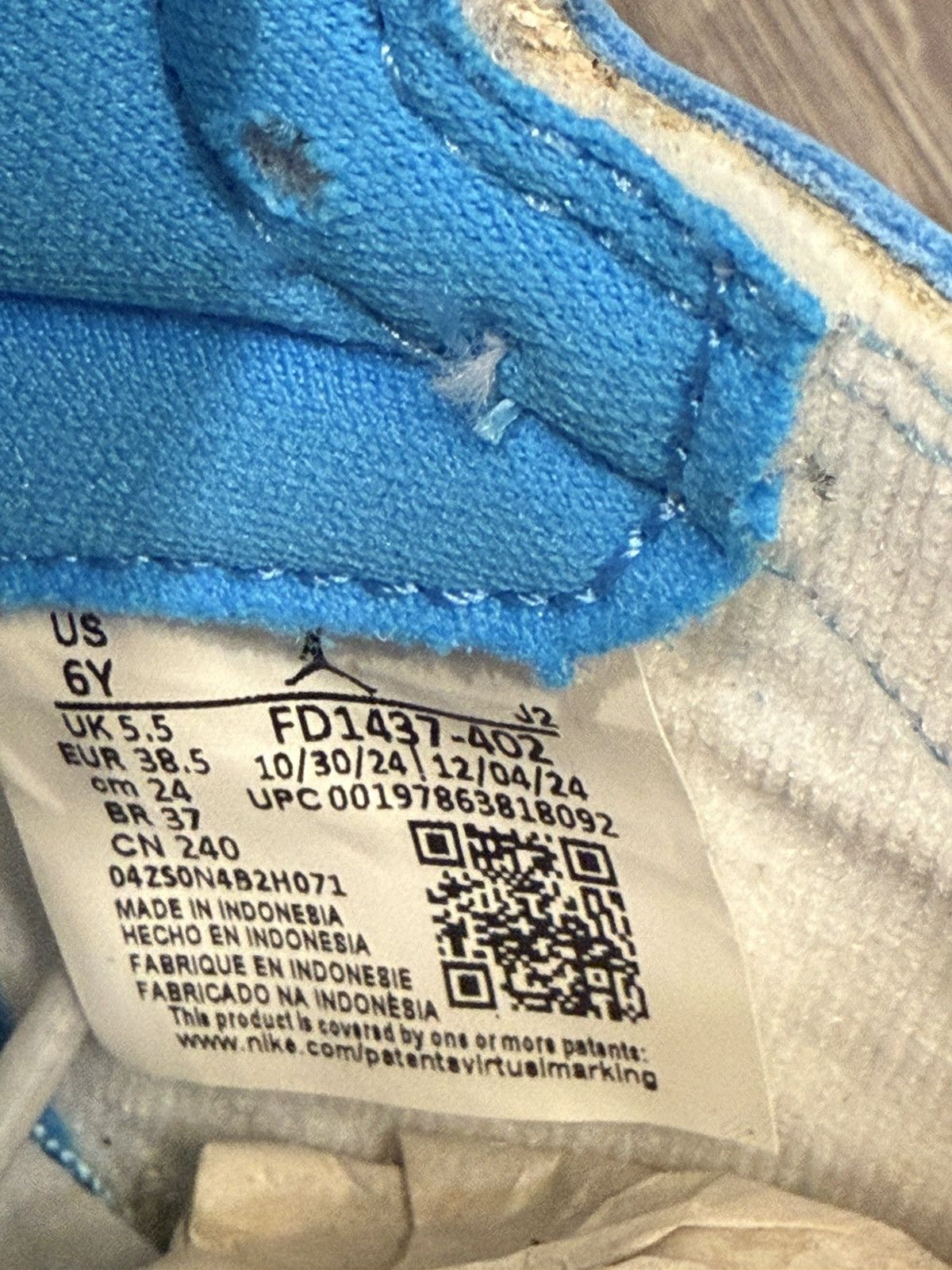 Jordan Brand Jordan 1 UNC Size US 6 / EU 39 - 9 Thumbnail