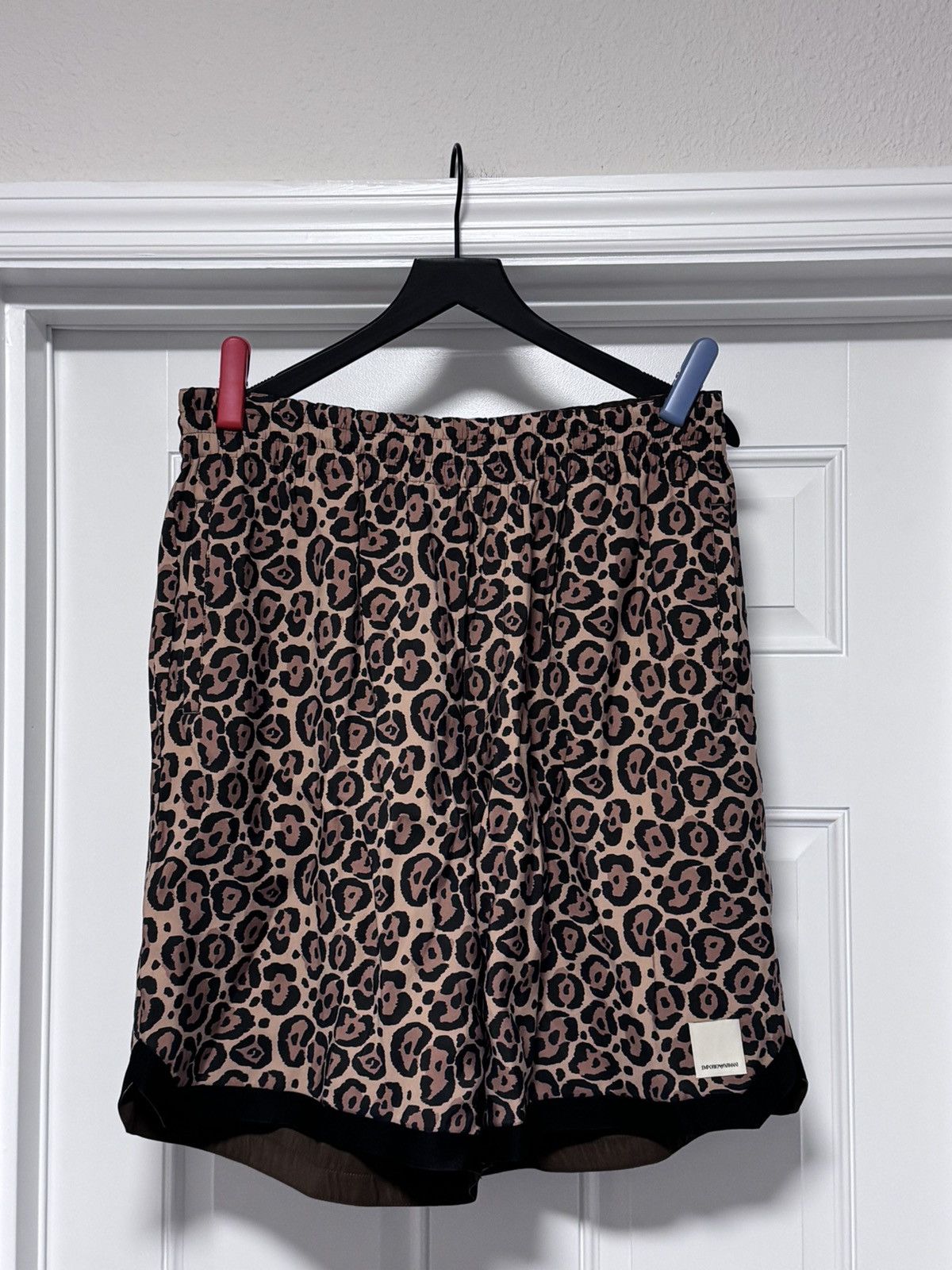 Emporio Armani NWT Emporio Armani Reversible Leopard Print Bermuda Shorts Size US 34 / EU 50 - 9 Thumbnail