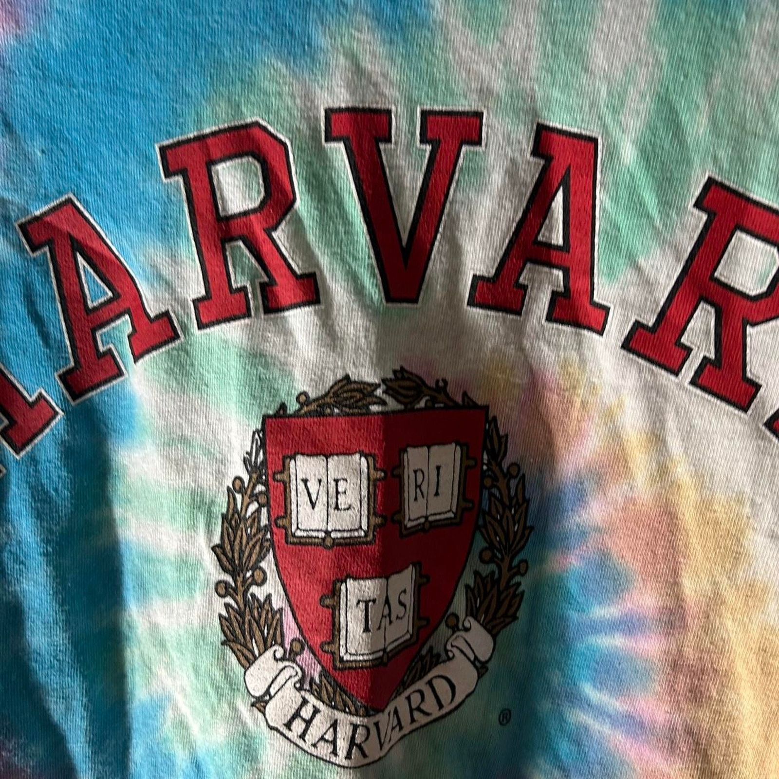 Other (S) Rainbow TieDye Harvard University Cutoff Longsleeve Size S / US 4 / IT 40 - 2 Thumbnail