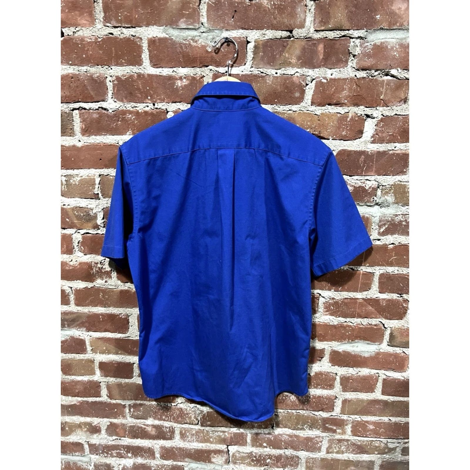 Lands' End Lands' End Mens Blue Short Sleeve Button-Up Shirt Size M Size US M / EU 48-50 / 2 - 2 Thumbnail