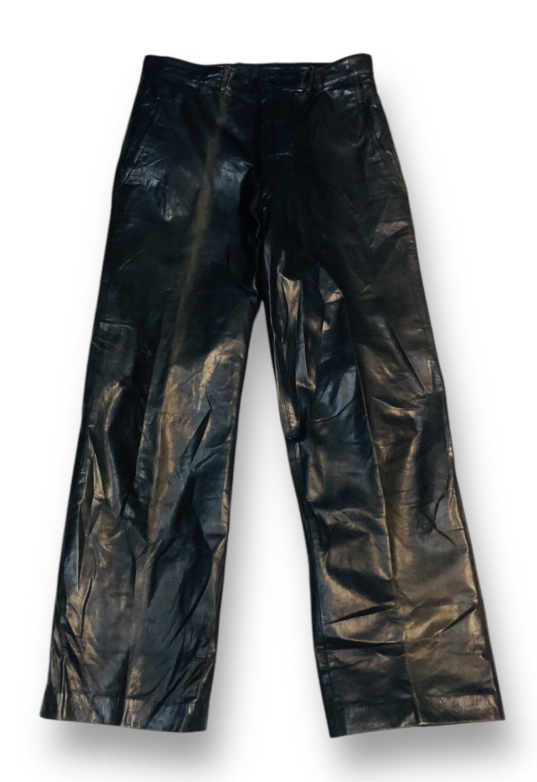 Japanese Brand Art Glenhill Leather Pants (5) Size US 29 - 1 Thumbnail