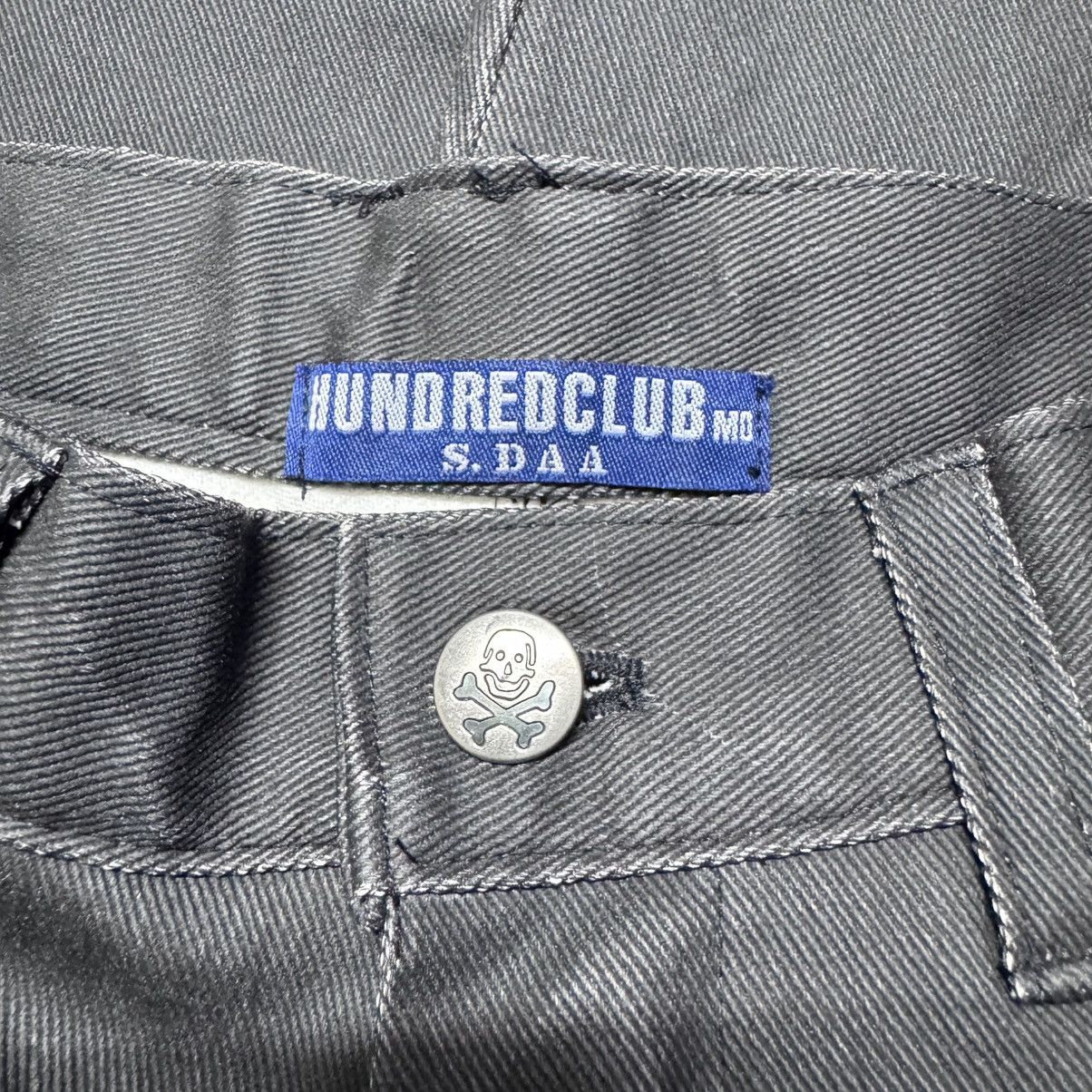 Japanese Brand Hundredclub Japan Denim Black Waxed Jeans Size US 30 / EU 46 - 17 Thumbnail