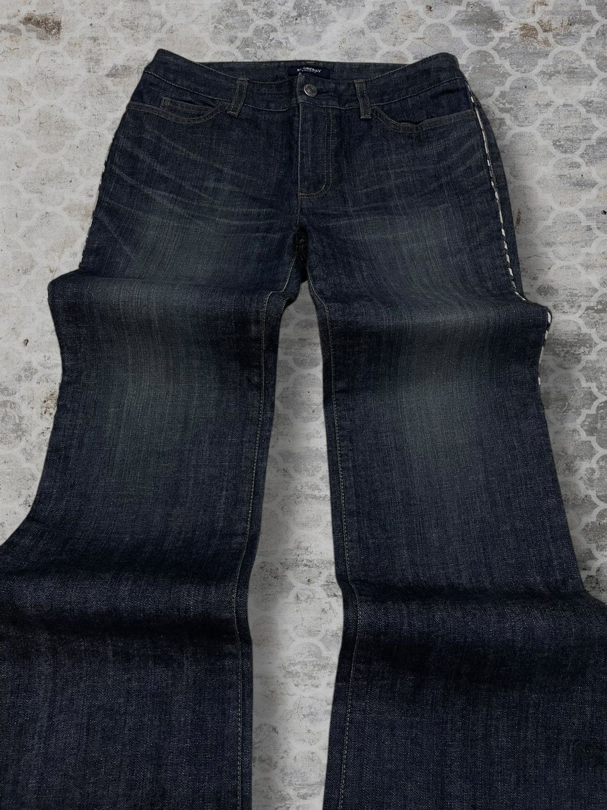Burberry Vintage 1990s Authentic Designer Burberry London Flared Size US 28 / EU 44 - 4 Thumbnail
