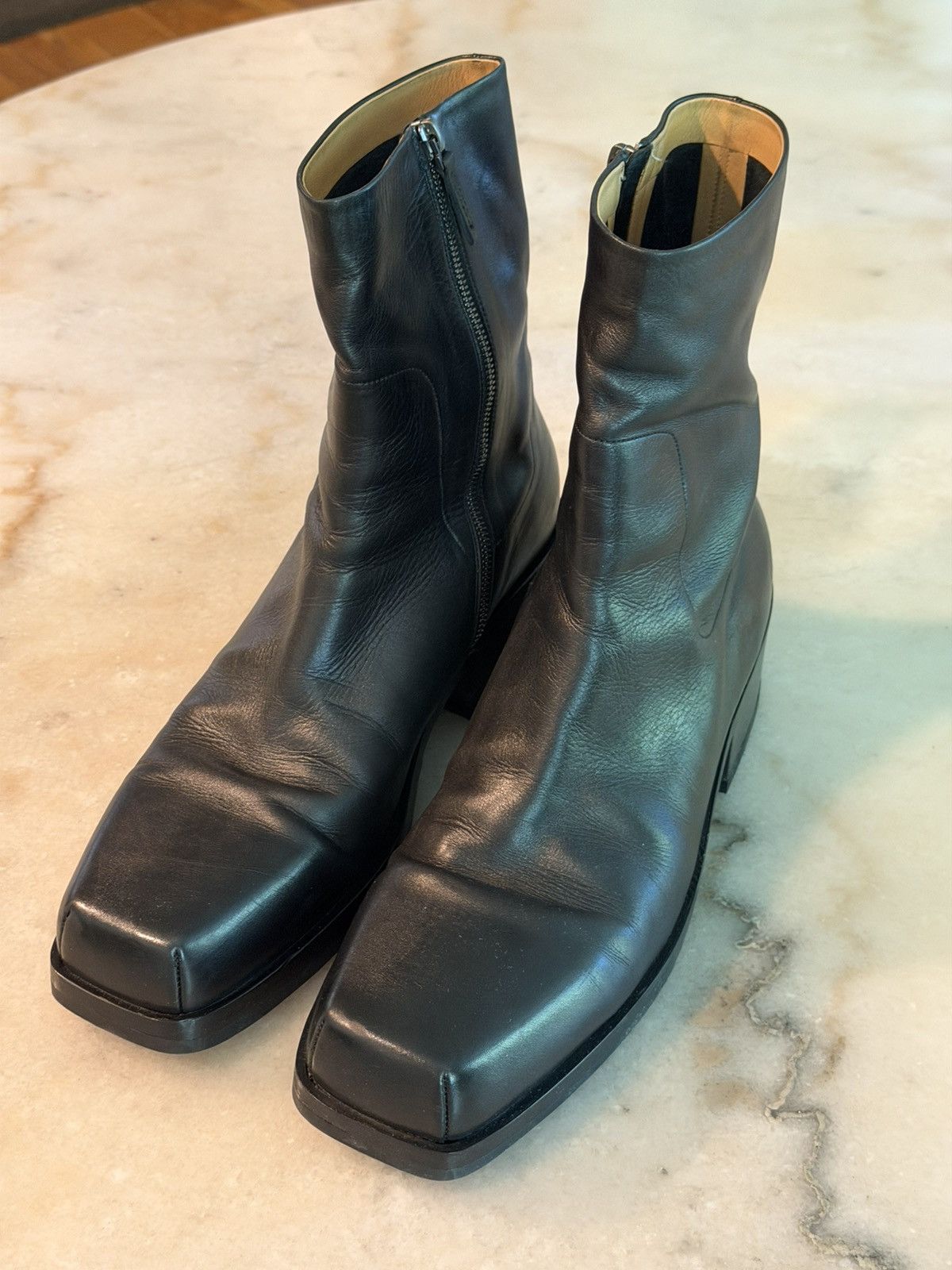 Marsell Marsèll Square Toe Zipped Boots Size US 12 / EU 45 - 1 Thumbnail