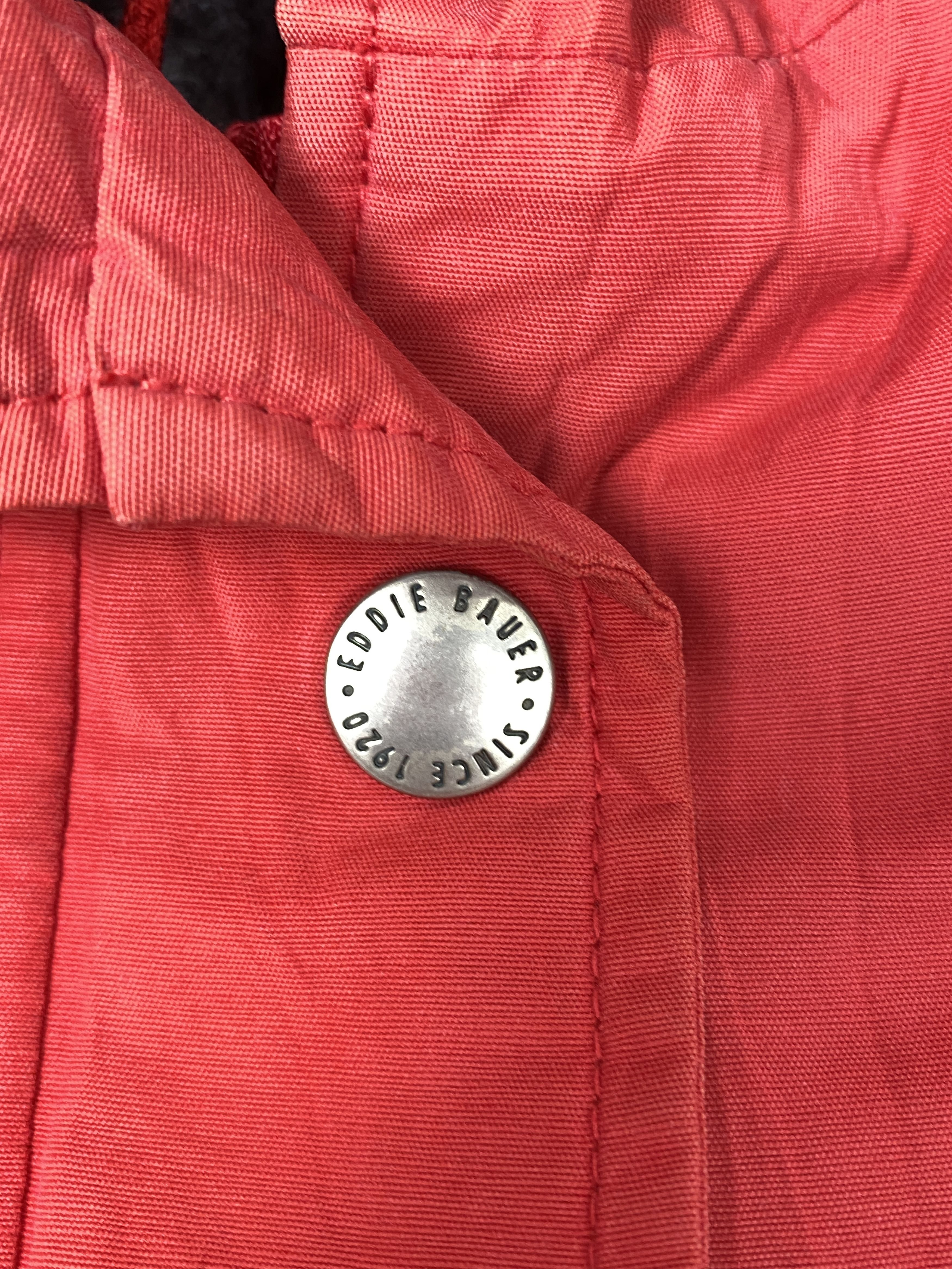 Eddie Bauer Vintage Eddie Bauer Red Hoodie Fleece Lining Parkas J2110 Size US L / EU 52-54 / 3 - 7 Thumbnail