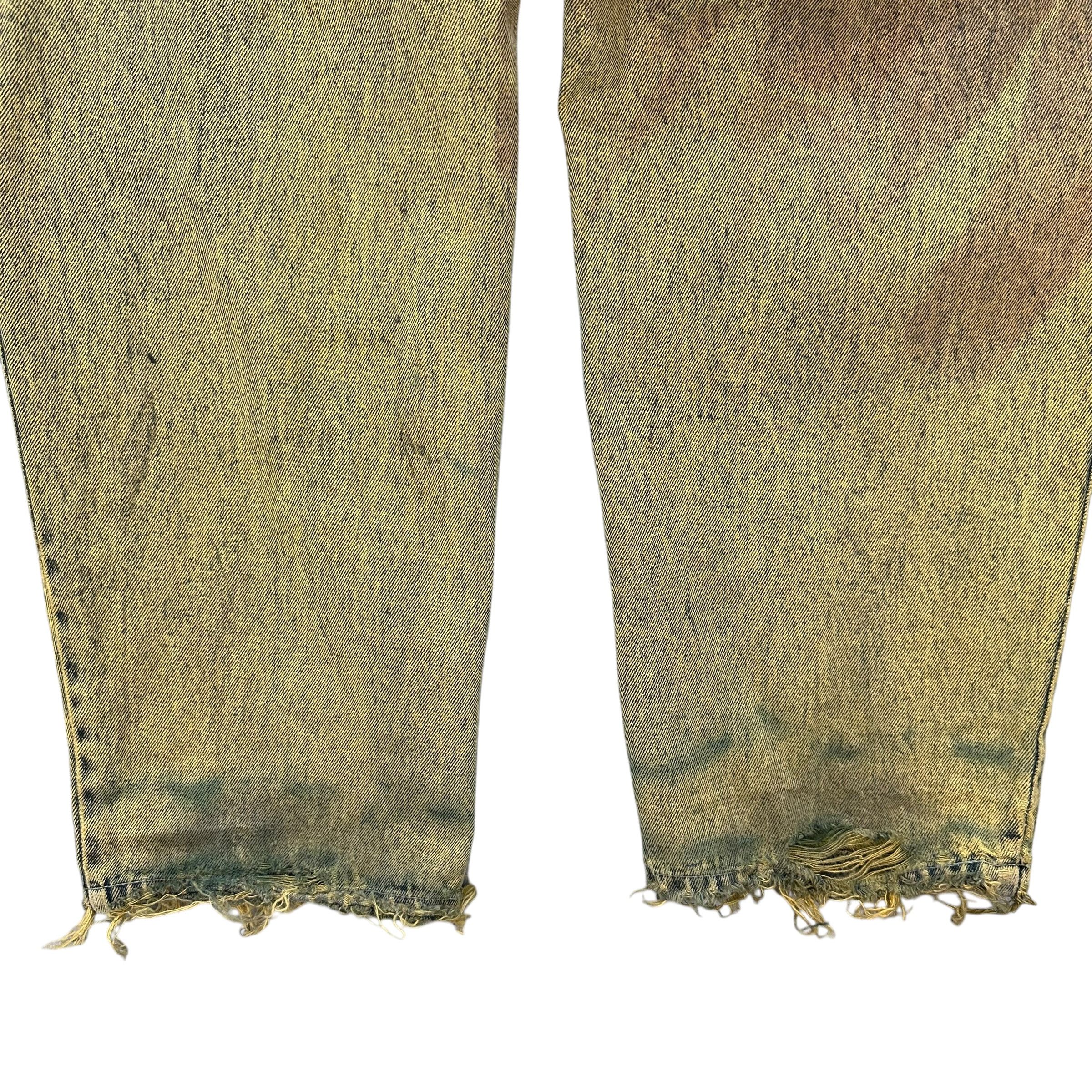 Vintage D.A.R.E by GIOVANNI Trashed Rusty Distressed Jeans #A76-1822 Size US 37 - 20 Thumbnail