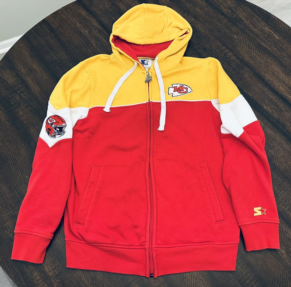 Starter VTG Kansas City Chiefs Starter Hoodie Full Zip-Med Size US M / EU 48-50 / 2 - 1 Thumbnail