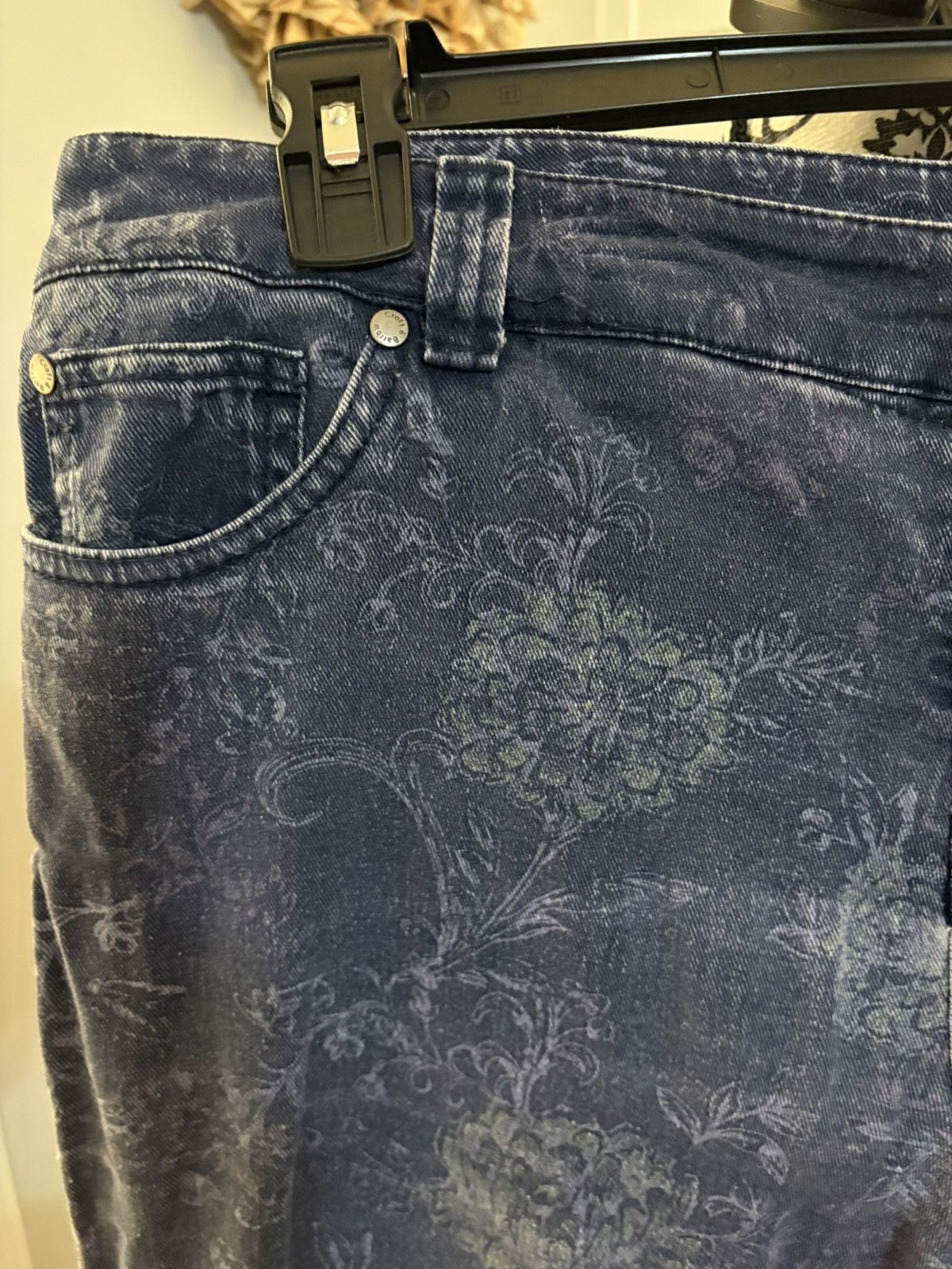 Croft & Barrow Floral print size 16 stretch denim jeans Size 38" / US 16 / IT 52 - 4 Thumbnail
