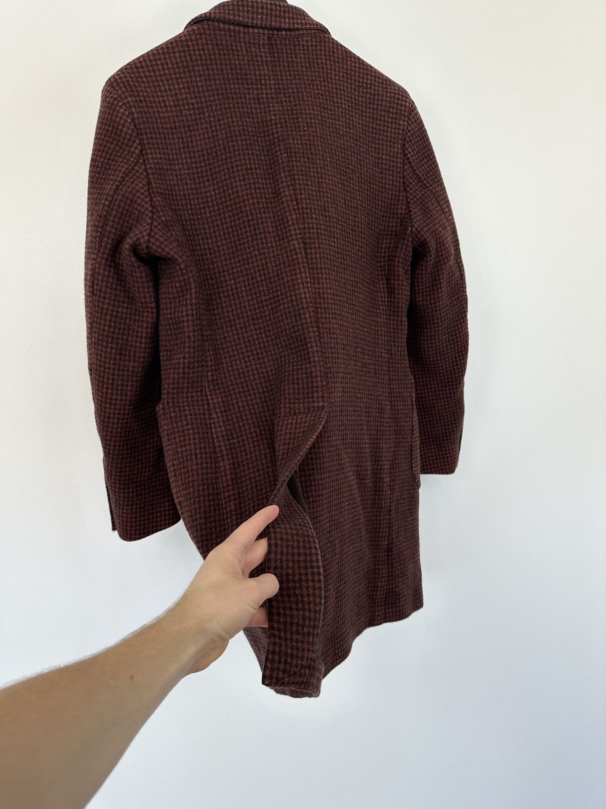 Lardini Vintage 90s Lardini Loro Piana Ing Double Breasted Wool Coat Size US M / EU 48-50 / 2 - 12 Thumbnail