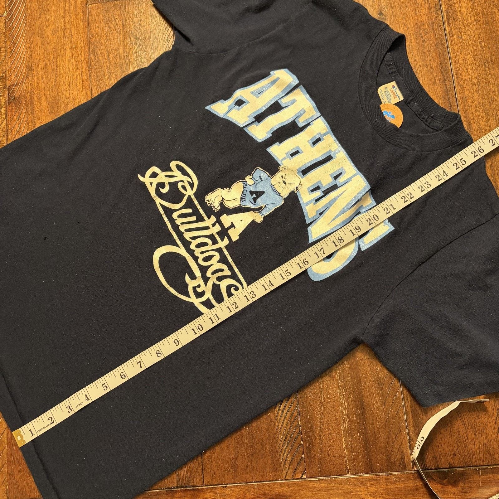 Champion Vintage Athens Bulldogs Shirt Mens Large Blue Champion Size L / US 10 / IT 46 - 8 Thumbnail