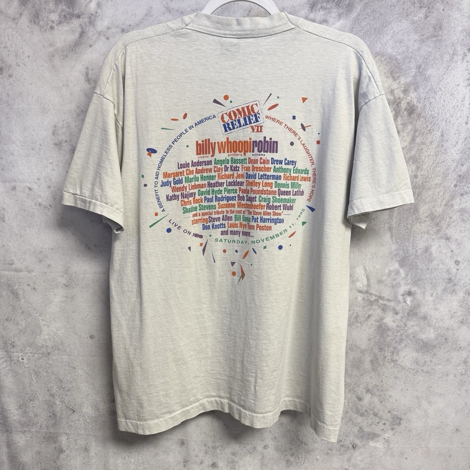Vintage Vintage Comic Relief VII T Shirt Mens XL Robin Williams USA Size US XL / EU 56 / 4 - 3 Thumbnail