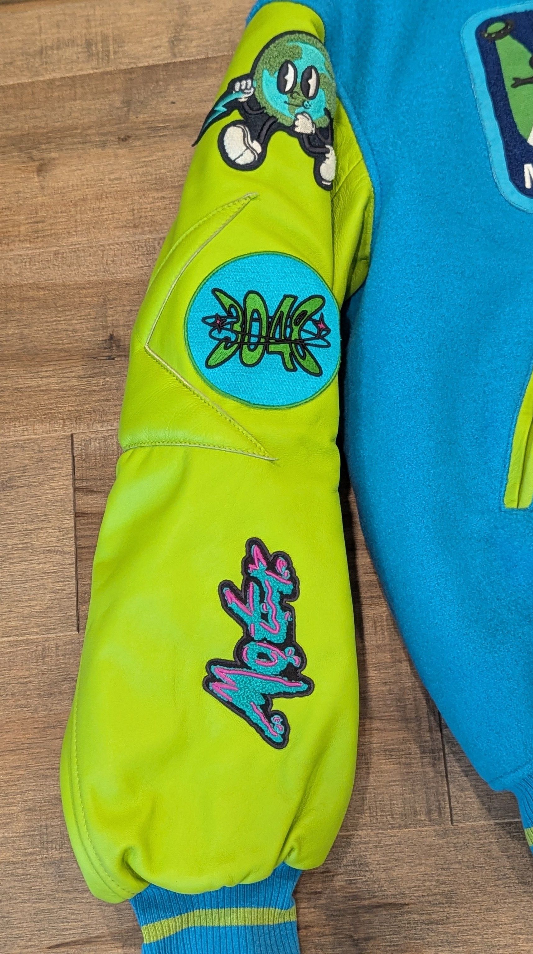 Other MEMBERS OF THE RAGE Patch Leather/Wool Varsity Jacket Large Size US L / EU 52-54 / 3 - 6 Thumbnail