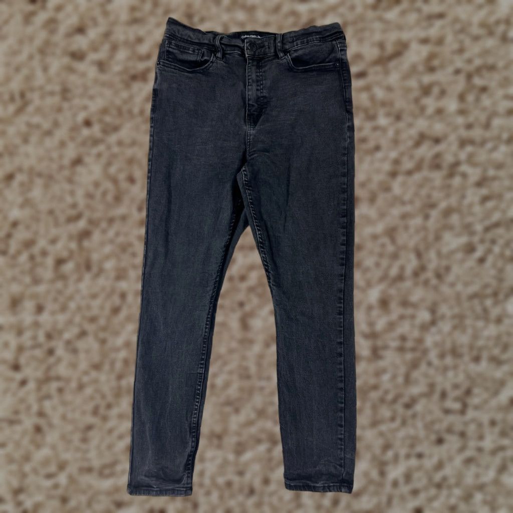 Calvin Klein Calvin Klein Jeans Women 12 Black Denim High Rise Jegging Cotton 27x24 Size 34" / US 12 / IT 48 - 1 Thumbnail