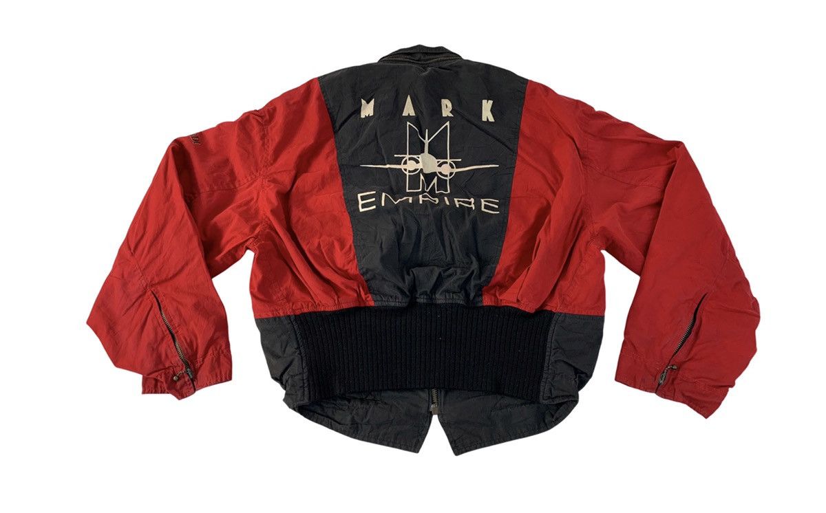 image of Italian Designers x Racing 90's Mark Empire Conti Bernardi Studio Moda Bomber Jacket in Black/Red (