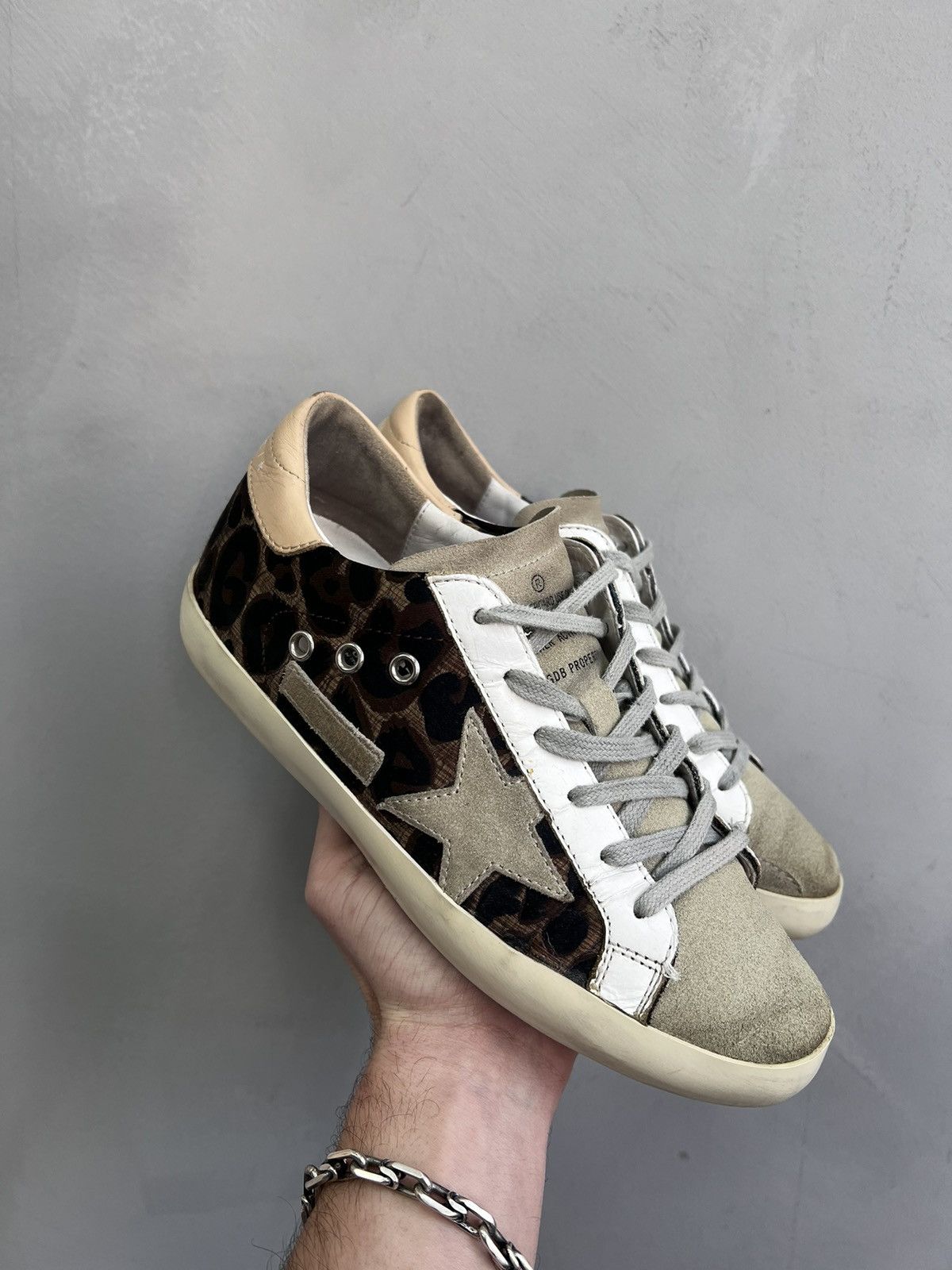 Golden Goose LUXURY GOLDEN GOOSE SUPER STAR LEOPARD PRINT LEATHER SHOES Size US 7 / IT 37 - 12 Thumbnail