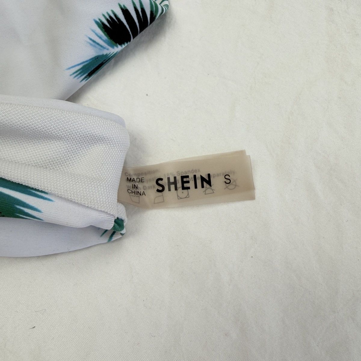 Shein SHEIN white palm leaf bikini bottom Size 26" / US 2 / IT 38 - 3 Thumbnail