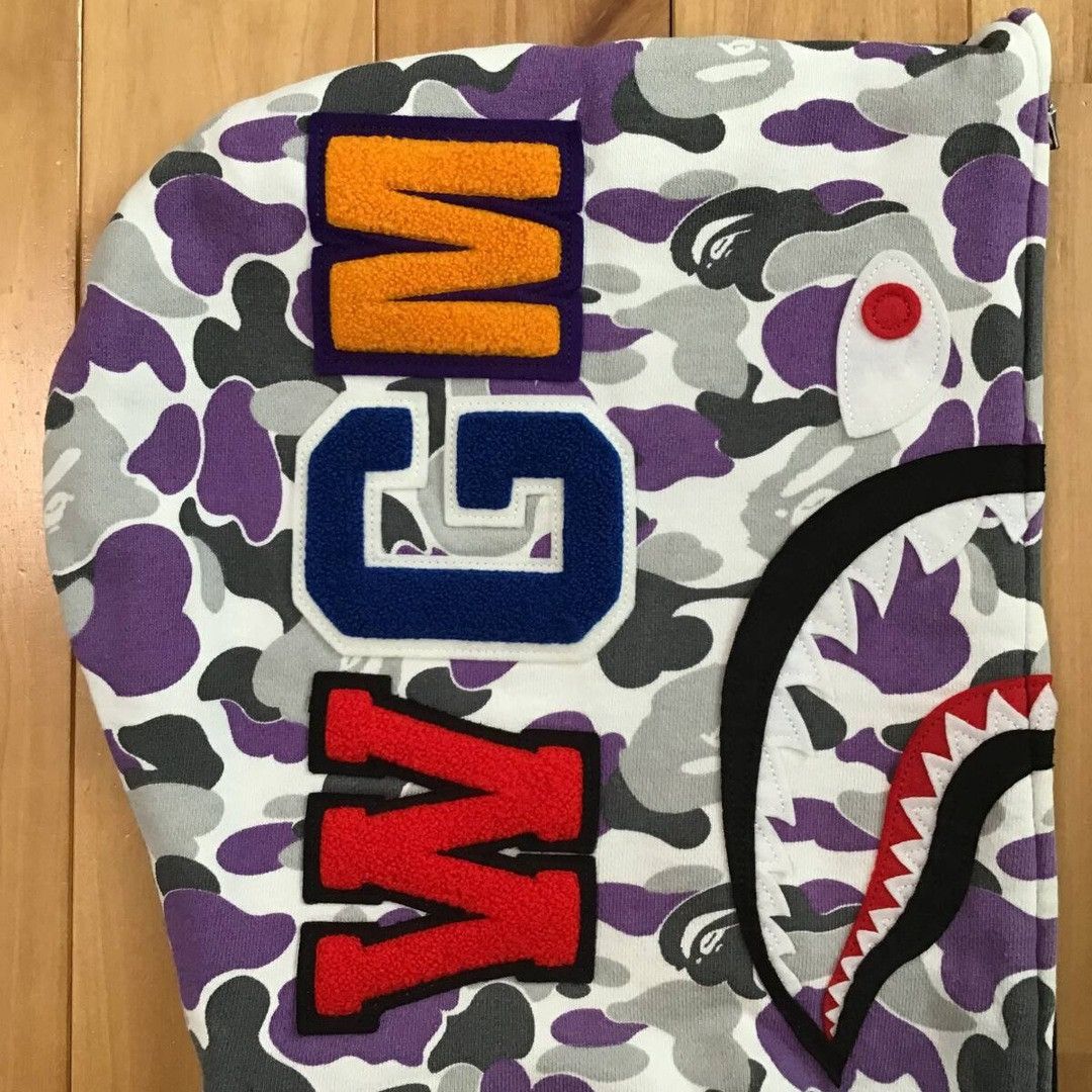 Bape Wiz Khalifa × BAPE camo Shark Full Zip Hoodie a bathing ape Size US M / EU 48-50 / 2 - 6 Thumbnail