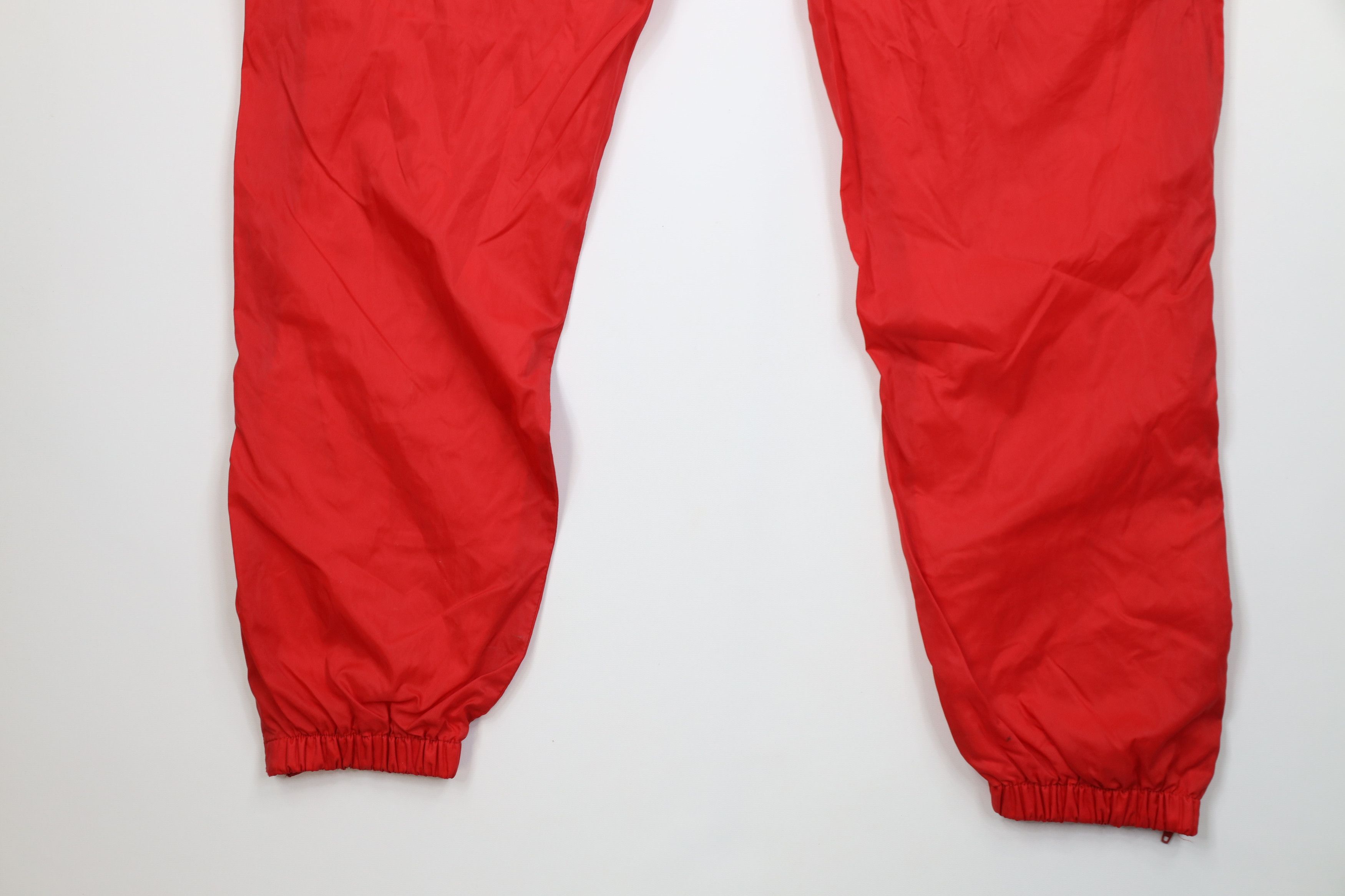 Asics Vintage 90s Asics Spell Lined Windbreaker Joggers Pants Red Size US 34 / EU 50 - 14 Thumbnail