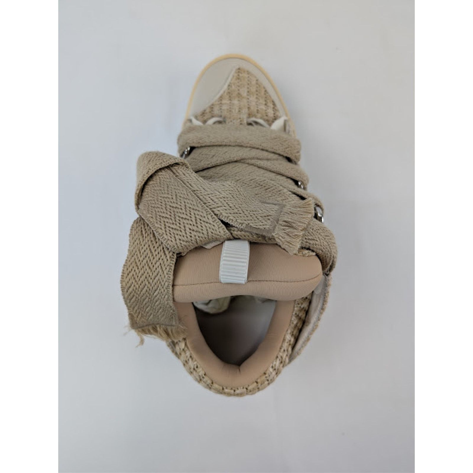Lanvin o1rshd1 Curb Low Top Sneakers in 65 Natural Size US 13 / EU 46 - 16 Thumbnail