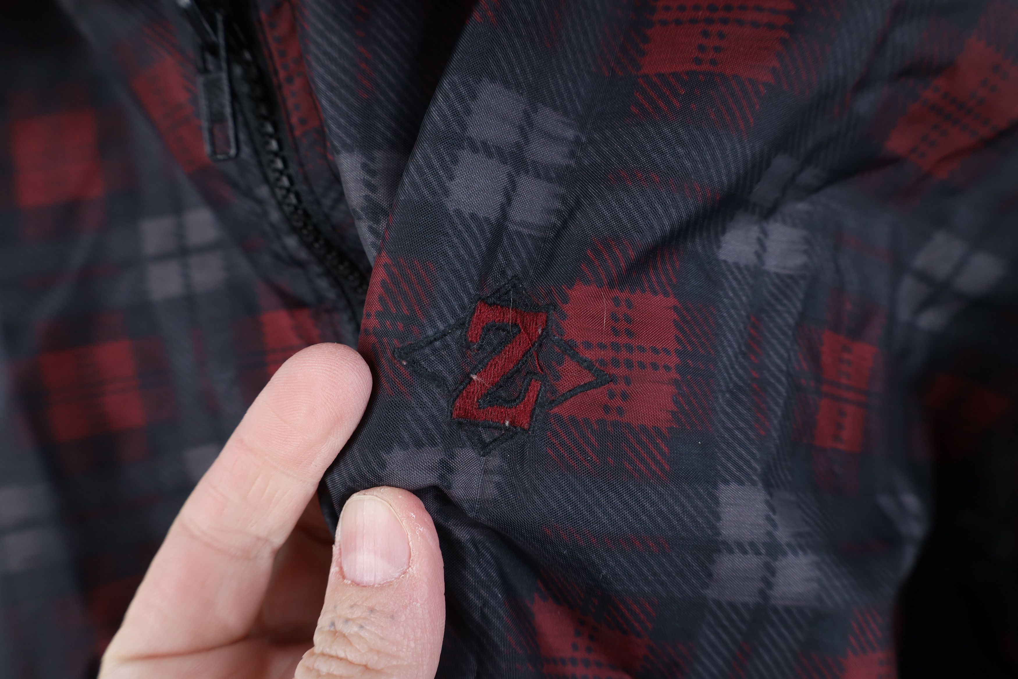 Vintage Vintage 90s Streetwear Full Zip Windbreaker Jacket Red Plaid Size US XL / EU 56 / 4 - 4 Thumbnail