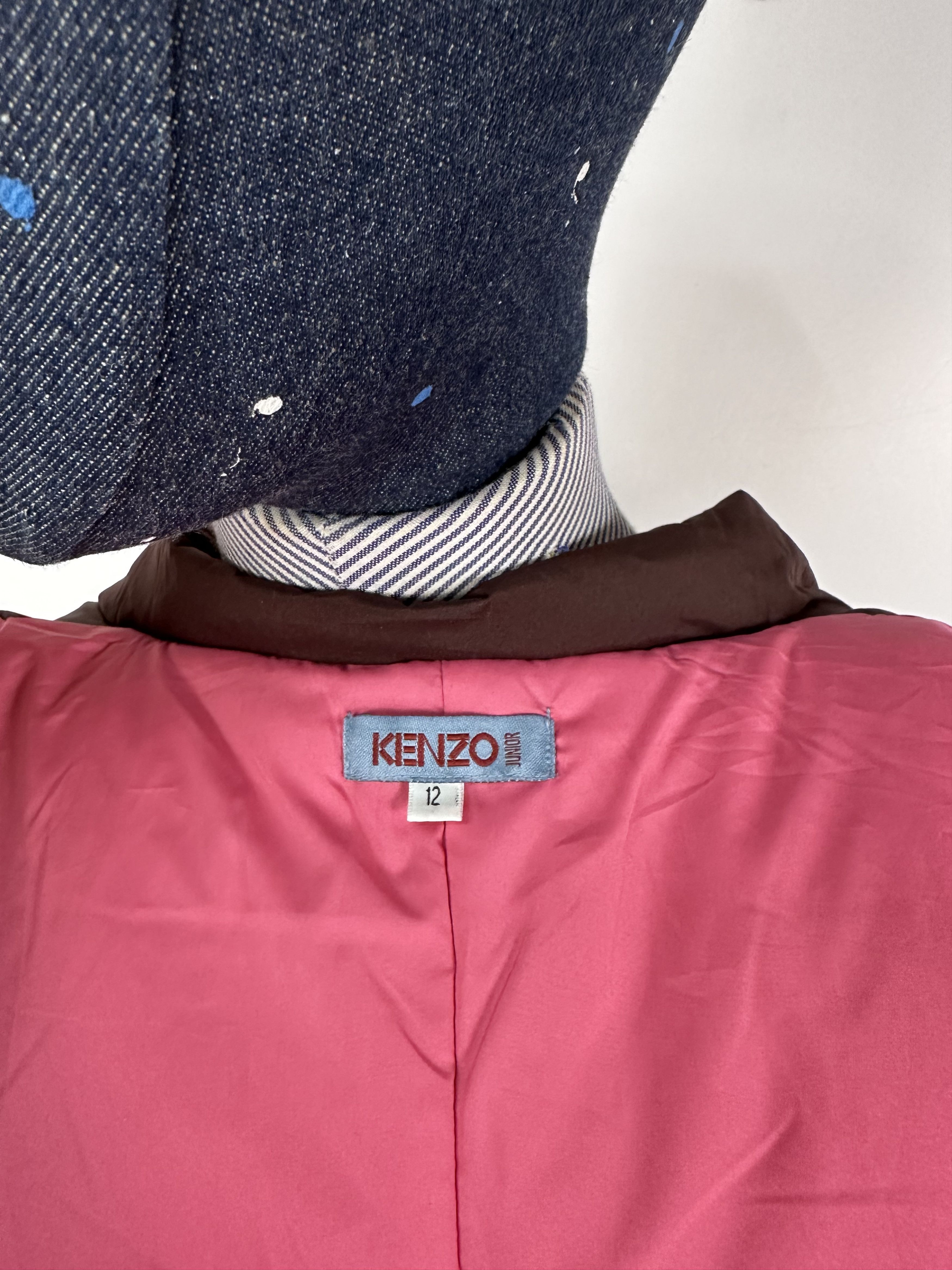 Kenzo Kenzo Junior Womens Coat Long Jacket Burgundy Size 12 Size XL / US 12-14 / IT 48-50 - 14 Thumbnail