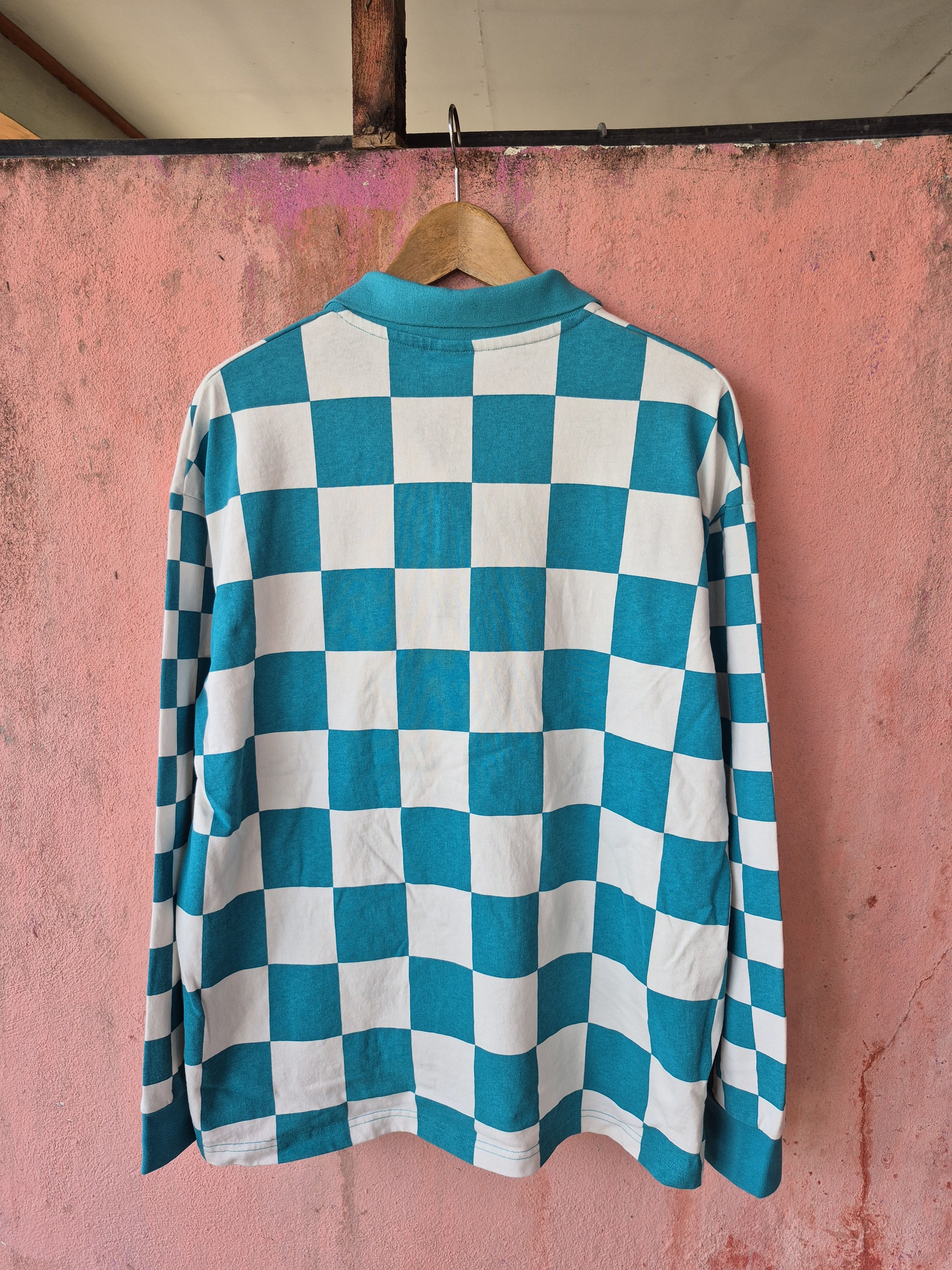 H&M 🔥 H&M Checkered Polo Longsleeves Tee Streetwear Skate Size US L / EU 52-54 / 3 - 5 Thumbnail