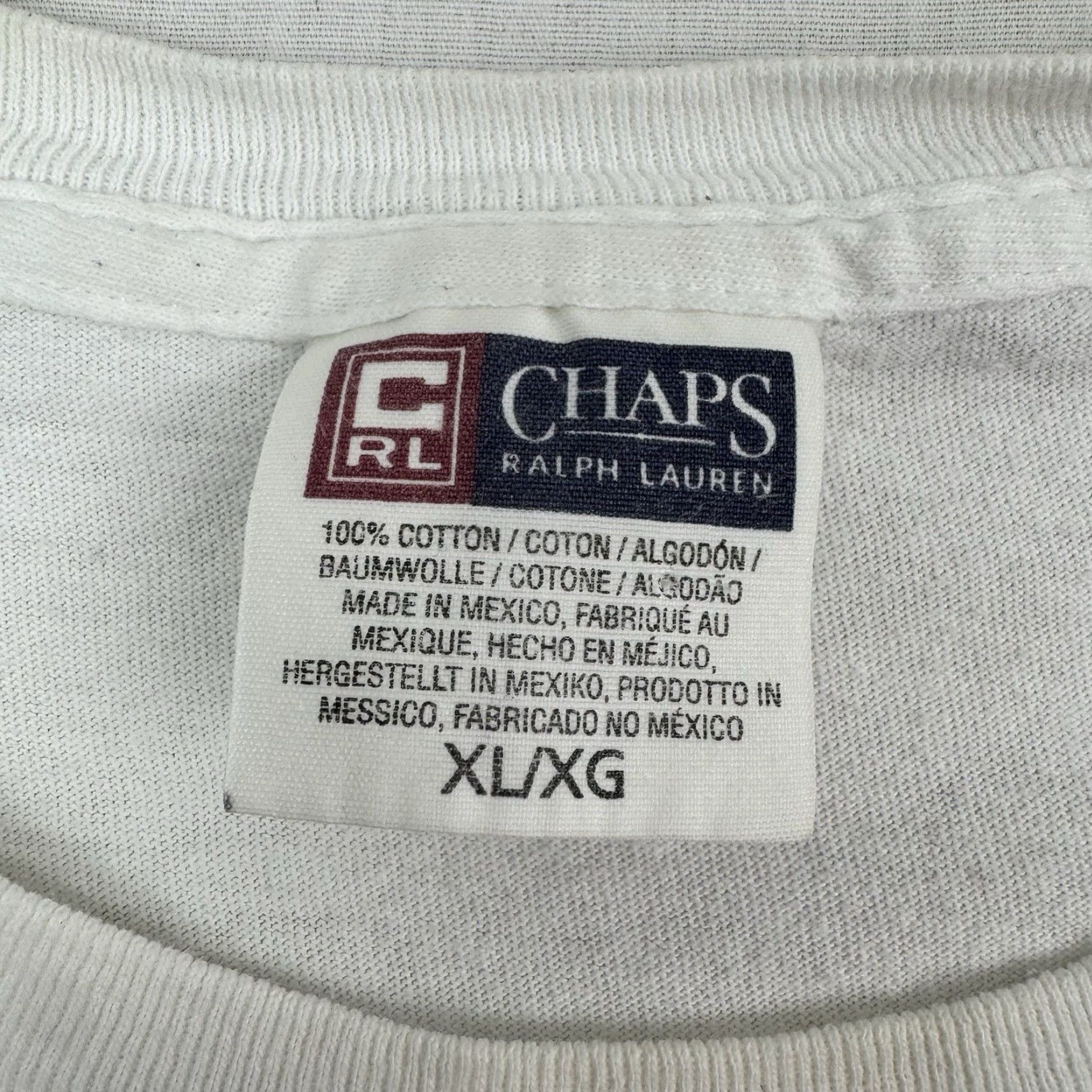 Chaps VINTAGE Chaps Ralph Lauren T Shirt Adult XL White Palm Trees Box Logo Grunge Y2K 90s Mens Size US XL / EU 56 / 4 - 5 Thumbnail
