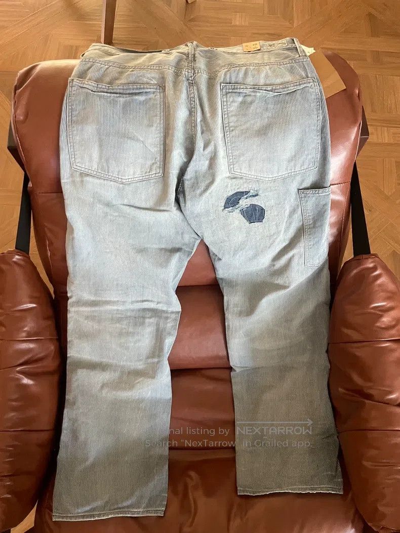 RRL Ralph Lauren RRL Ralph Lauren Patchwork striped pants, work pants, jean Size US 32 / EU 48 - 2 Thumbnail
