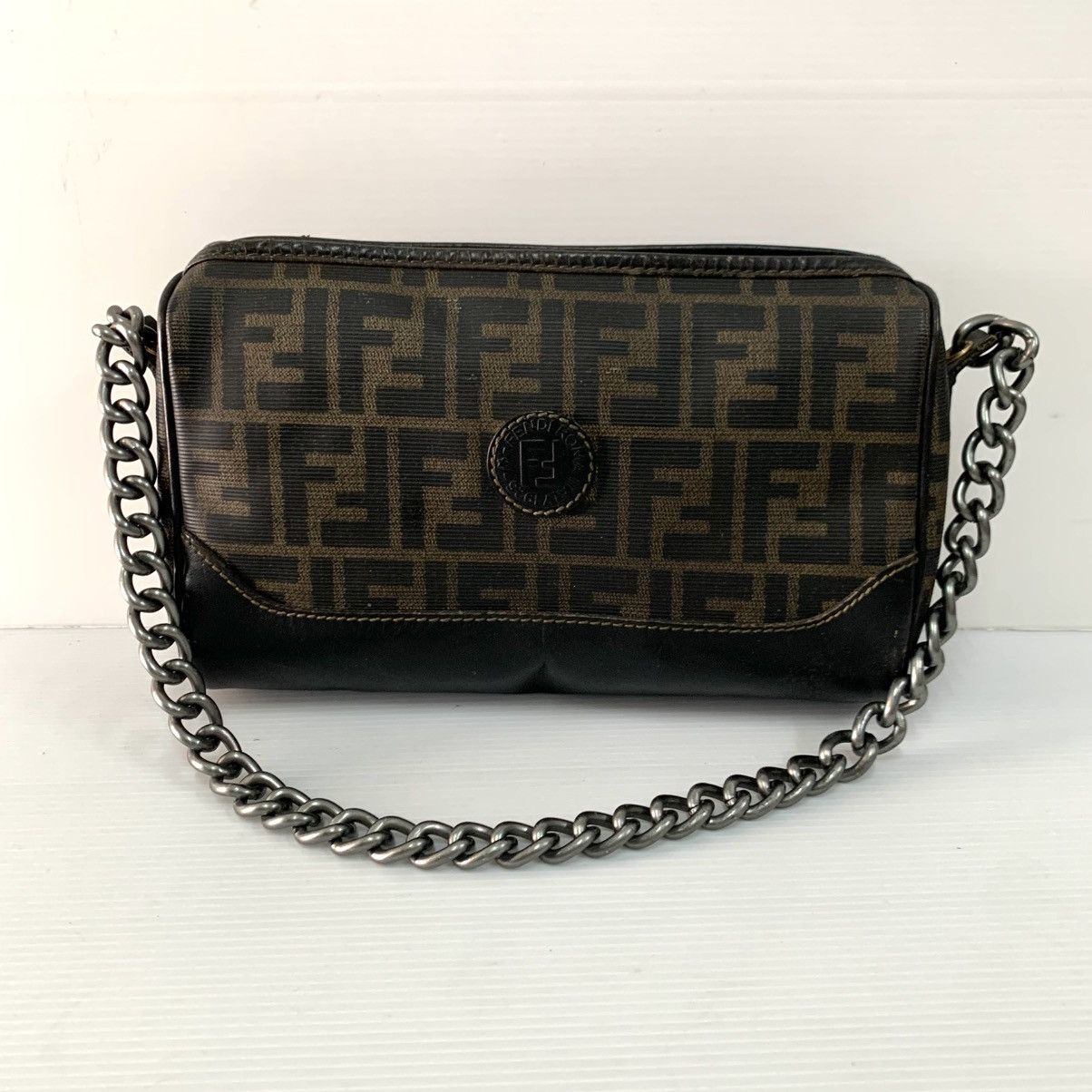 Fendi Fendi Zucca Vintage Chain Shoulder Size ONE SIZE - 1 Thumbnail