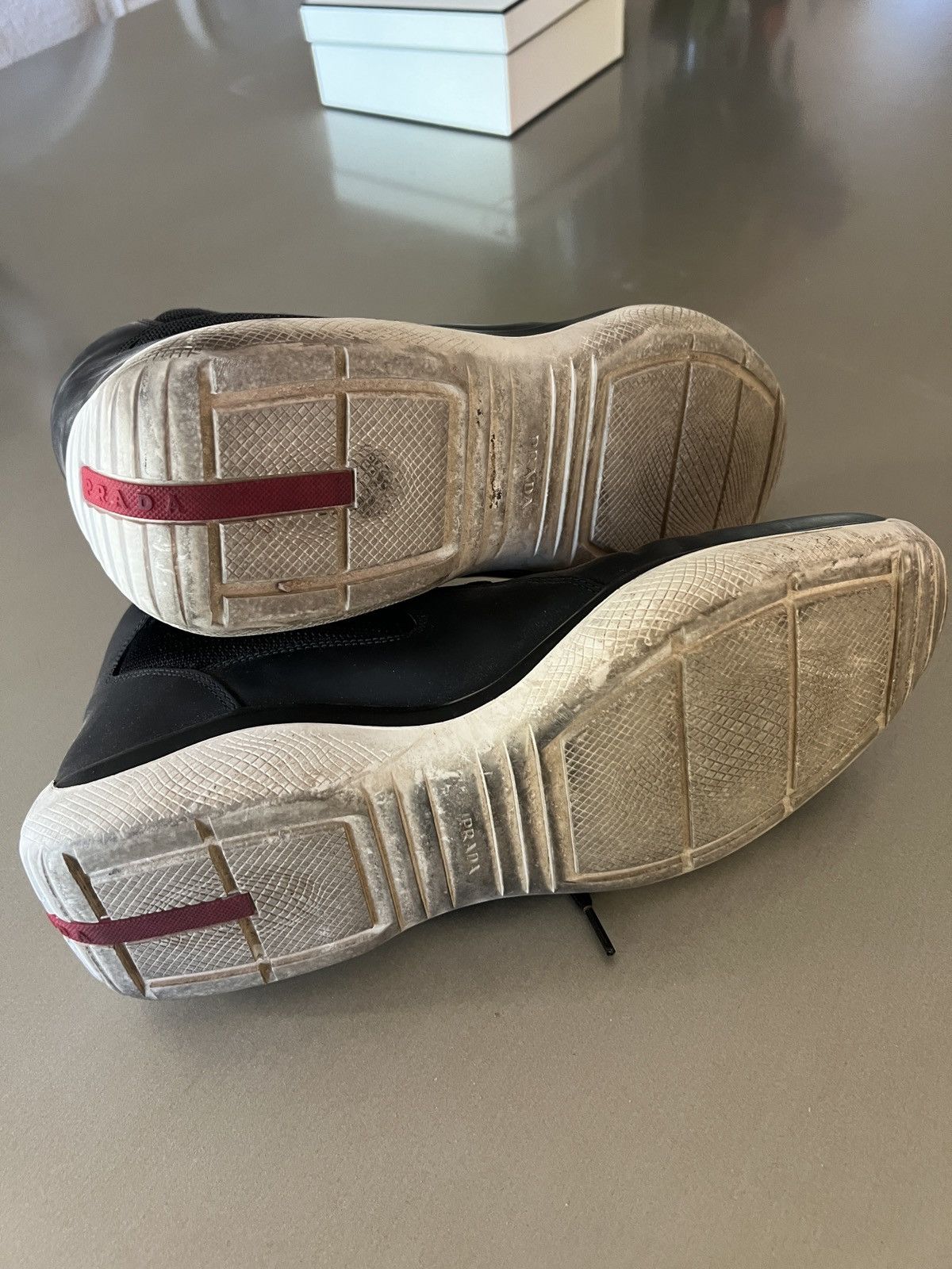 Prada Prada America’s Cup High-Top Sneakers – Men’s US 12 / EU 41 Size US 12 / EU 45 - 10 Thumbnail
