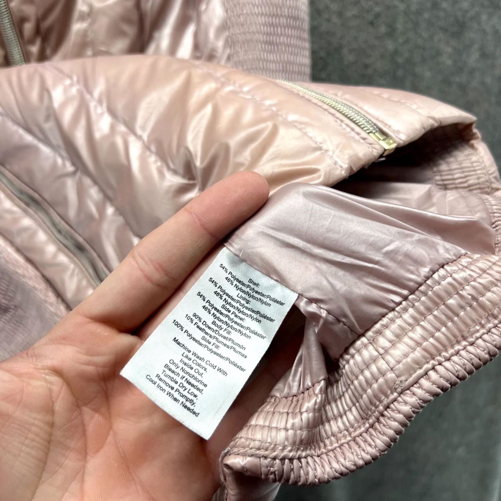 Calvin Klein Calvin Klein Vest Women Medium Pink Full Zip Puffer Down Jacket Slim Regular Down Fill/Vest Style Size M / US 6-8 / IT 42-44 - 3 Thumbnail