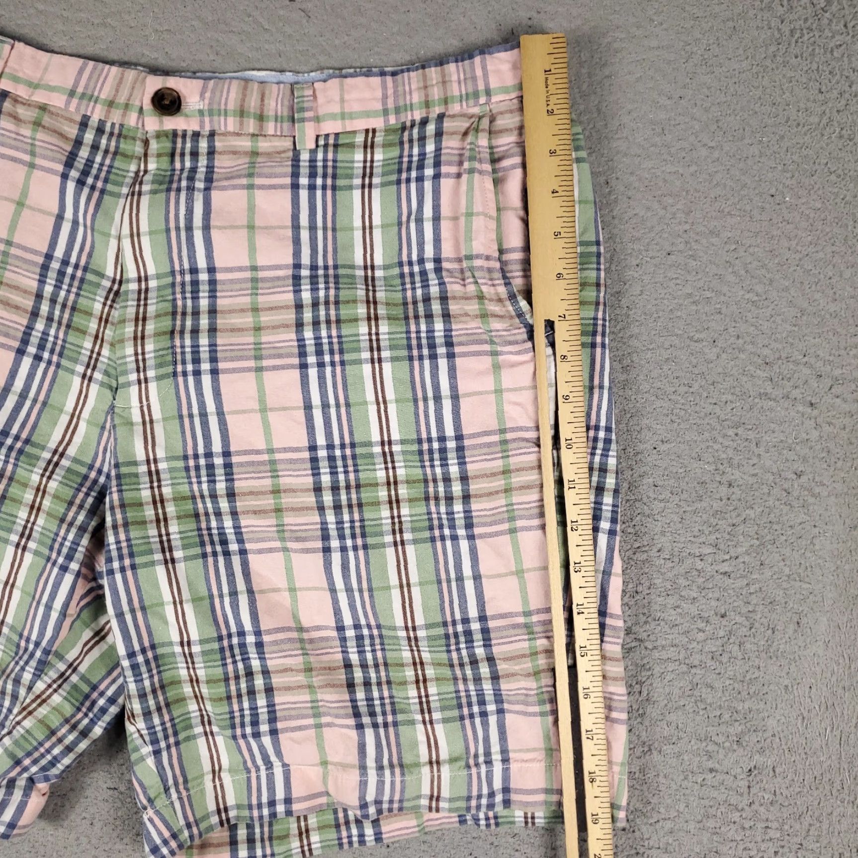 Brooks Brothers VINTAGE Brooks Brothers Shorts Men Size 40 Cotton Plaid Flat Front Chino Casual Mens Size US 40 / EU 56 - 5 Thumbnail