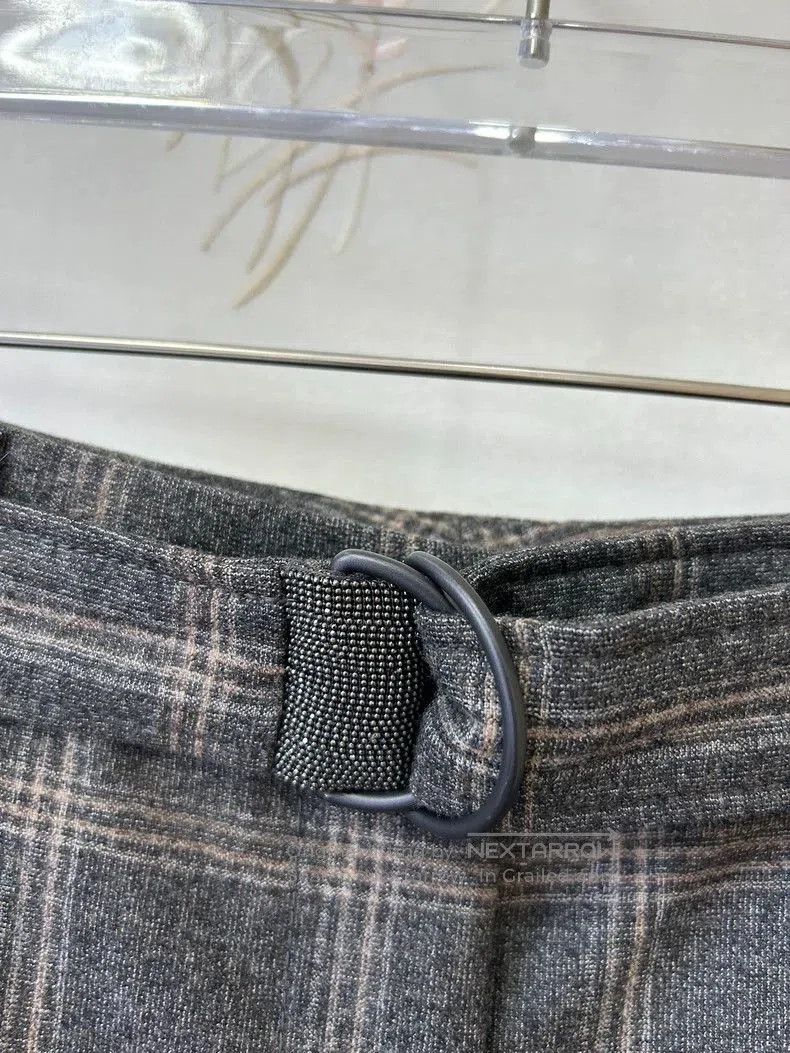 Brunello Cucinelli Brunello Cucinelli Gray Plaid Casual Pants. Size US 28 / EU 44 - 3 Thumbnail