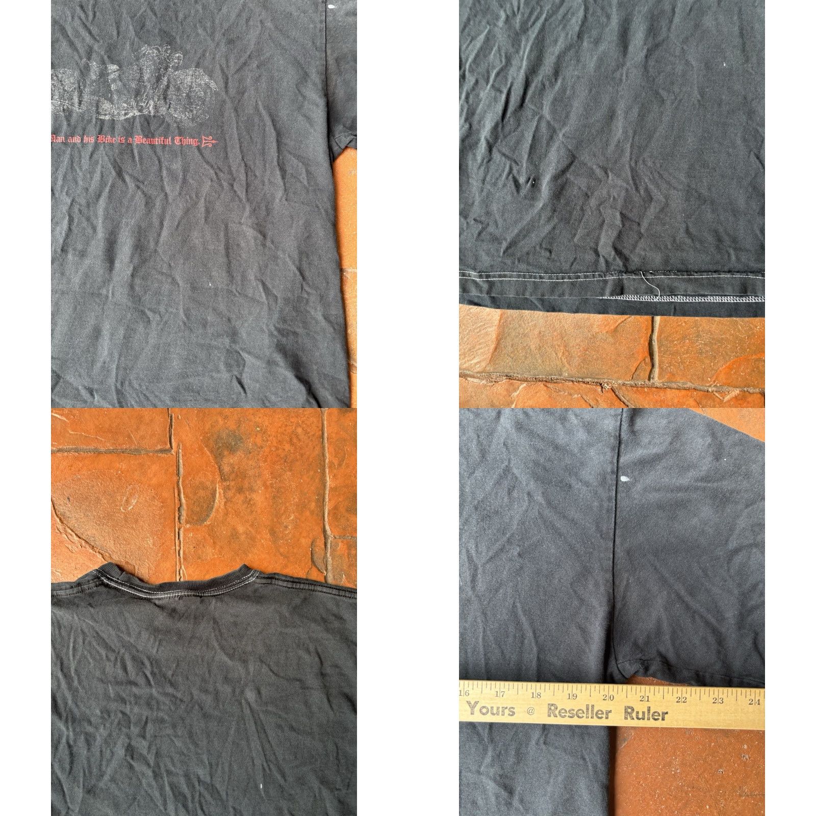 Vintage VINTAGE No Boundaries Motorcycle Biker T-Shirt M Black 90s Grunge Rock Skull Logo Vintage Y2K Mens Short Sleeve Crew Neck Cotton Knit Size US M / EU 48-50 / 2 - 8 Thumbnail