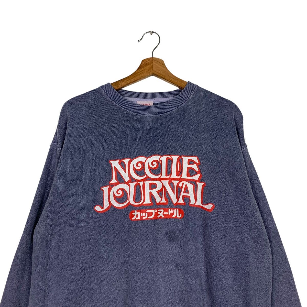 Japanese Brand NOODLE JOURNAL Collection Big Logo Sweatshirt #1949-C85 Size US L / EU 52-54 / 3 - 2 Thumbnail