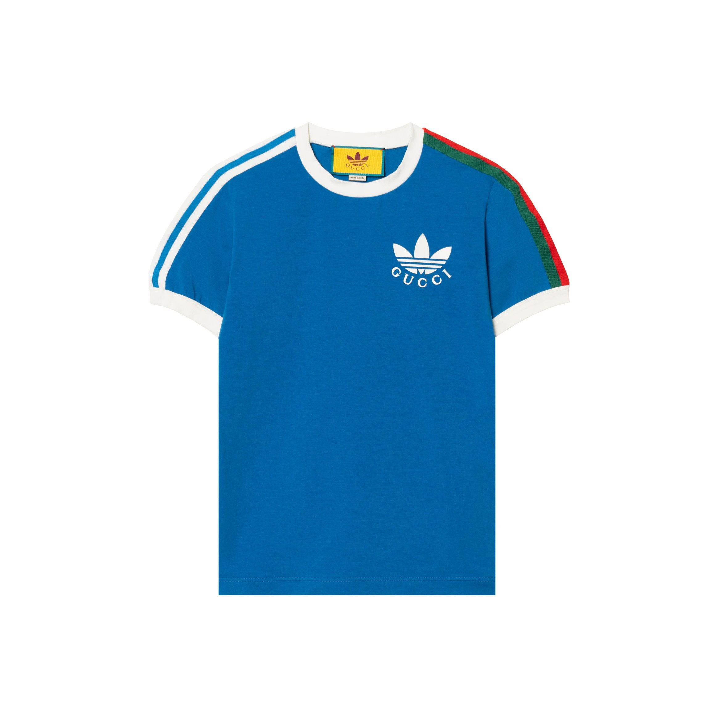 Gucci Gucci x Adidas Trefoil Print T-Shirt Blue XS Size US XS / EU 42 / 0 - 1 Thumbnail