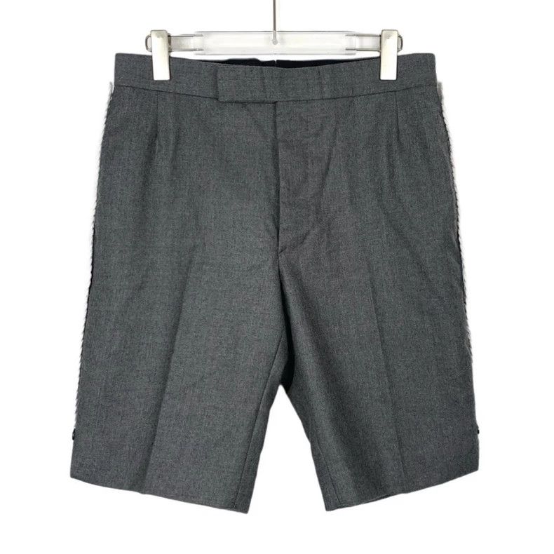 Thom Browne Thom Browne size1 Gray straight wool shorts Size US 26 / EU 42 - 1 Thumbnail